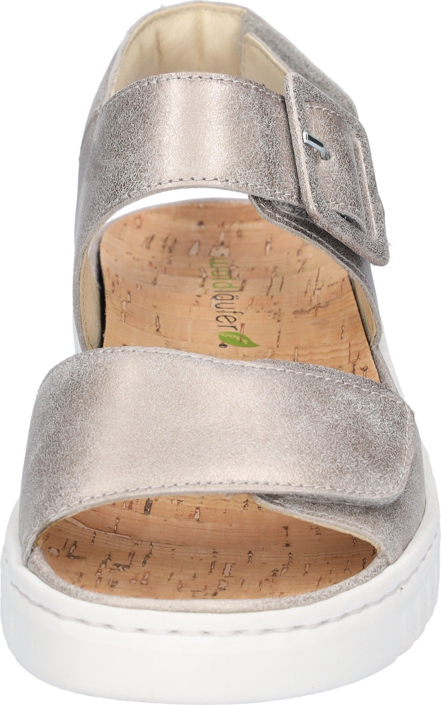 Waldläufer H-WILLOW Plateausandale Sommerschuh, Klettschuh, Bequemschuh mit Korkfußbett, H-Weite