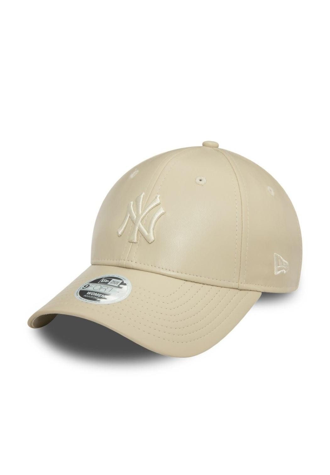 Baseball Cap New York Yankees MLB Womens Midi PU Beige 9Forty Verstellbare Damen Ca