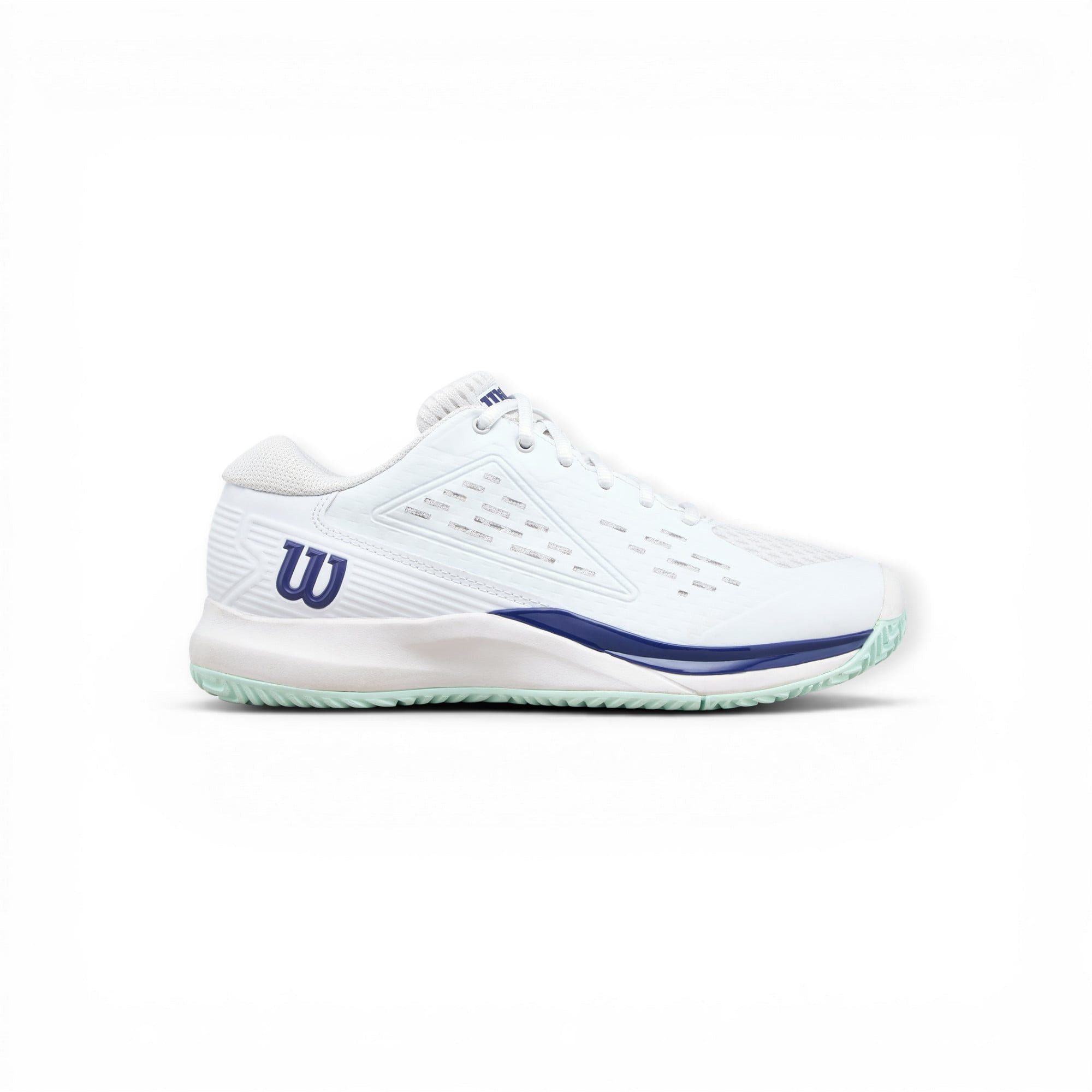 Wilson Rush Pro Ace Allcourt 2026 weiss/navyblau Kinder Tennisschuh