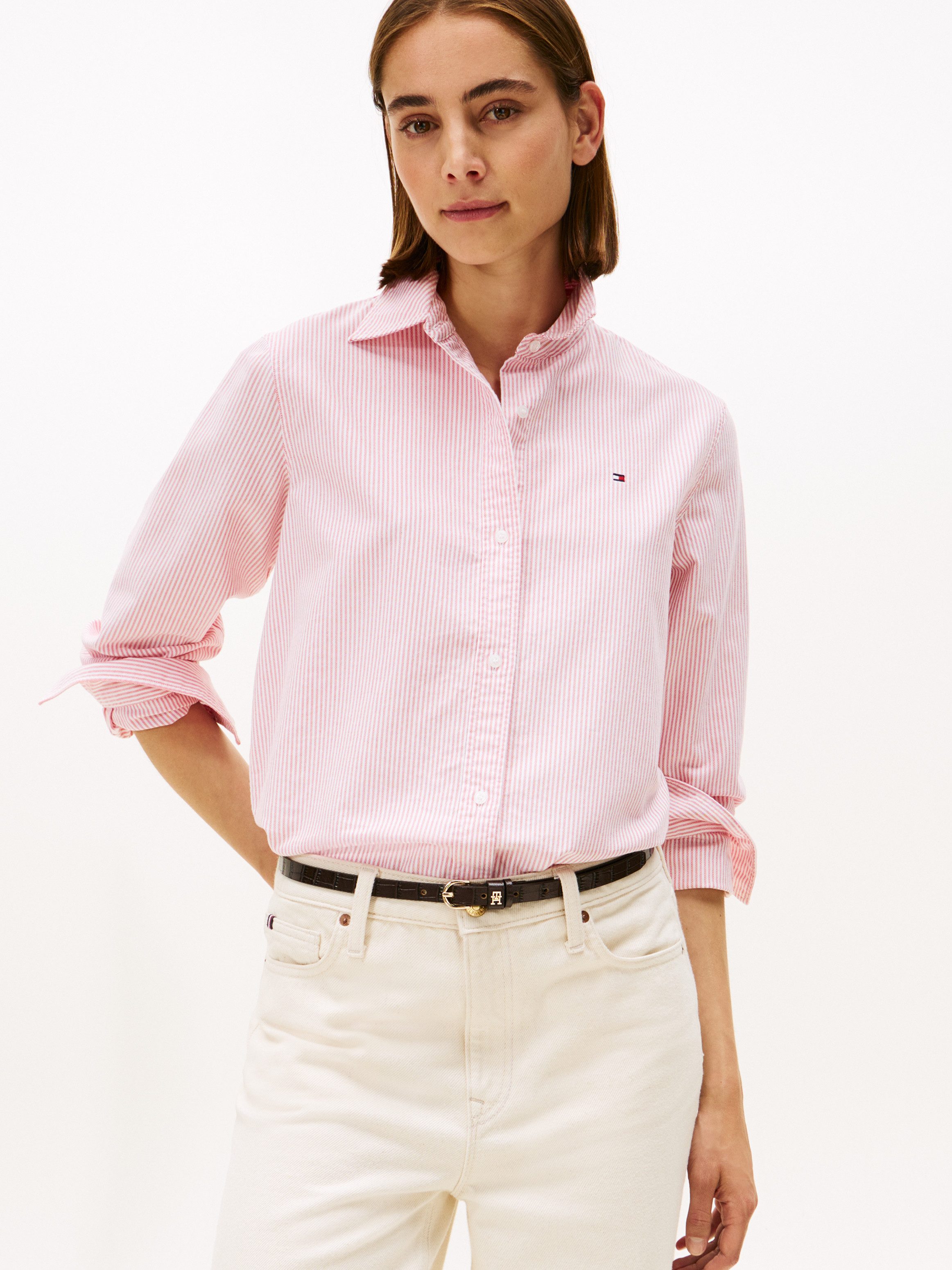 Tommy Hilfiger Hemdbluse OXFORD RELAXED FIT SHIRT mit Hemdblusenkragen und günstig online kaufen