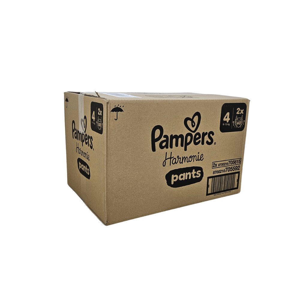 Pampers Windeln Pampers Harmonie Pants Gr. 4 (9-15kg) - 160Stk - 2x80, Extra weiche Materialien