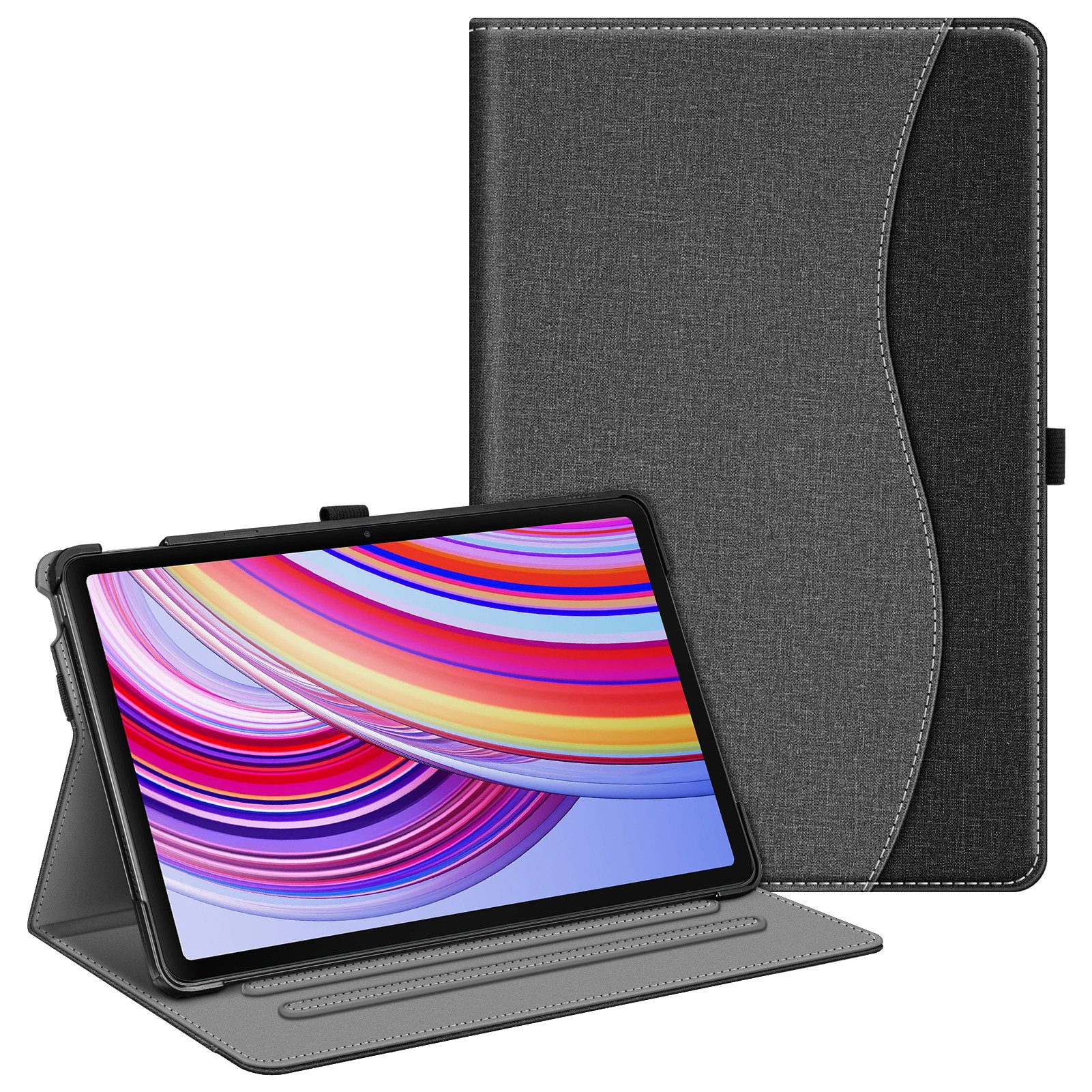 Fintie Tablet-Hülle für Xiaomi Redmi Pad Pro 12.1 Zoll 2024, Multi-Winkel Betrachtung, Schutzhülle mit Dokumentschlitze Auto Schlaf/Wach Funktion