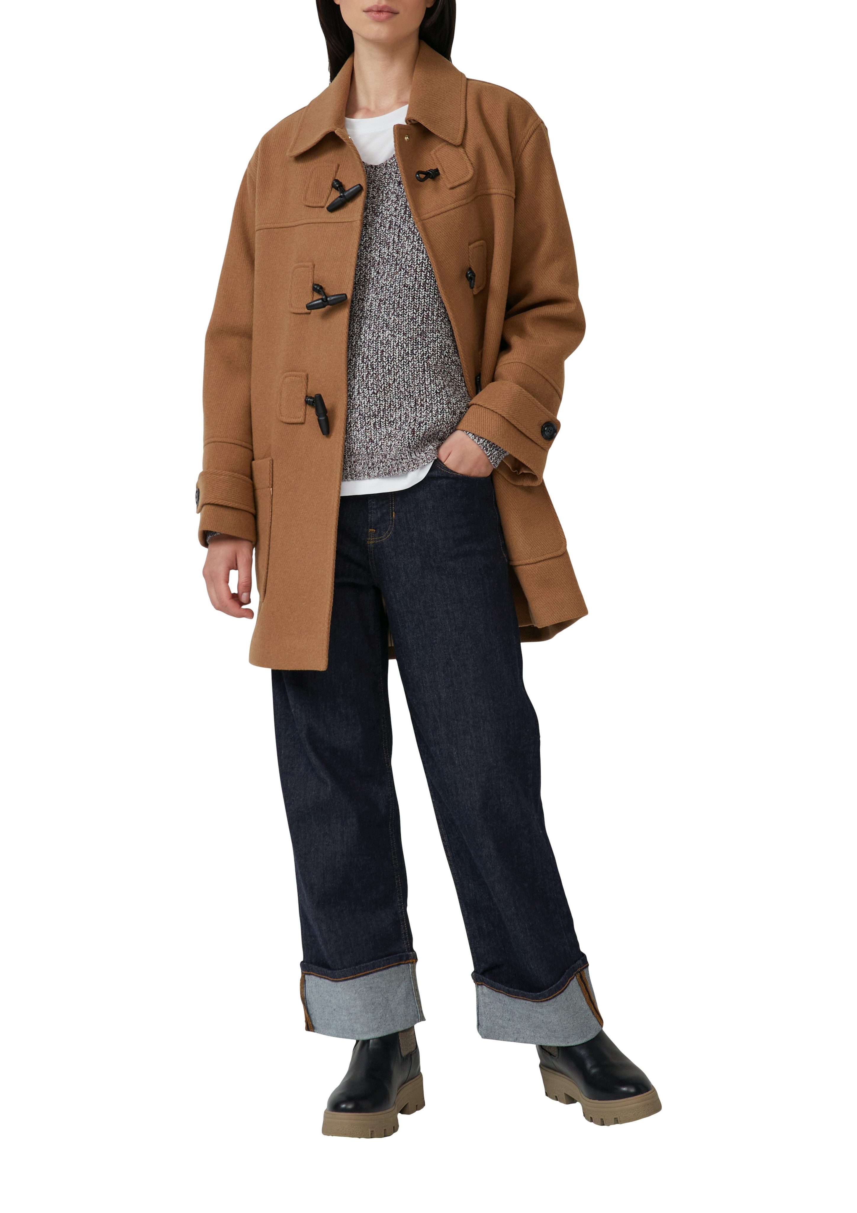 s.Oliver Strickpullover mit V-Ausschnitt, meliert günstig online kaufen