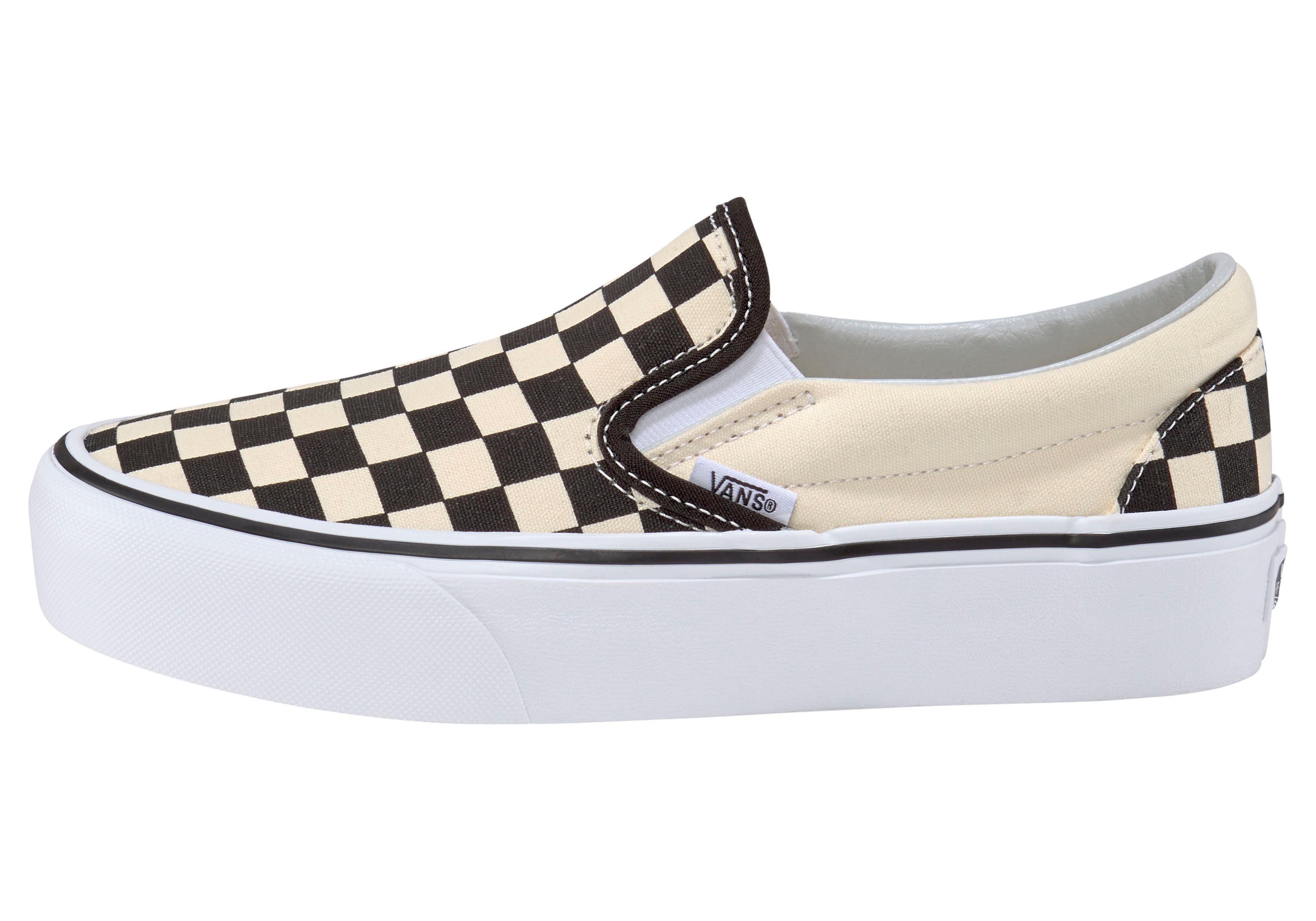 Vans UA Classic Slip-On Platform Plateausneaker aus textilem Canvas-Material