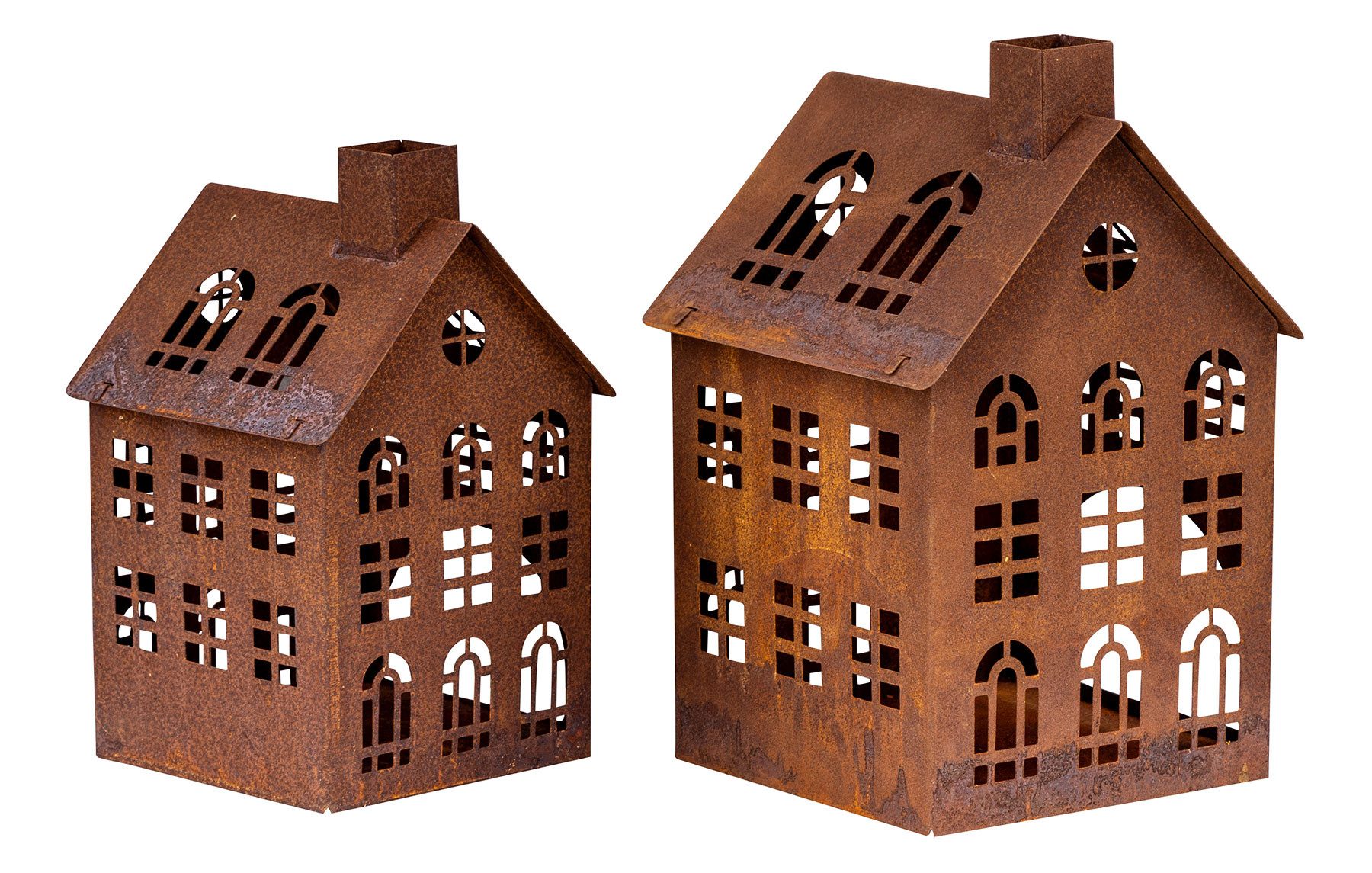 Levandeo® Kerzenlaterne, 2er Set Laterne Haus günstig online kaufen