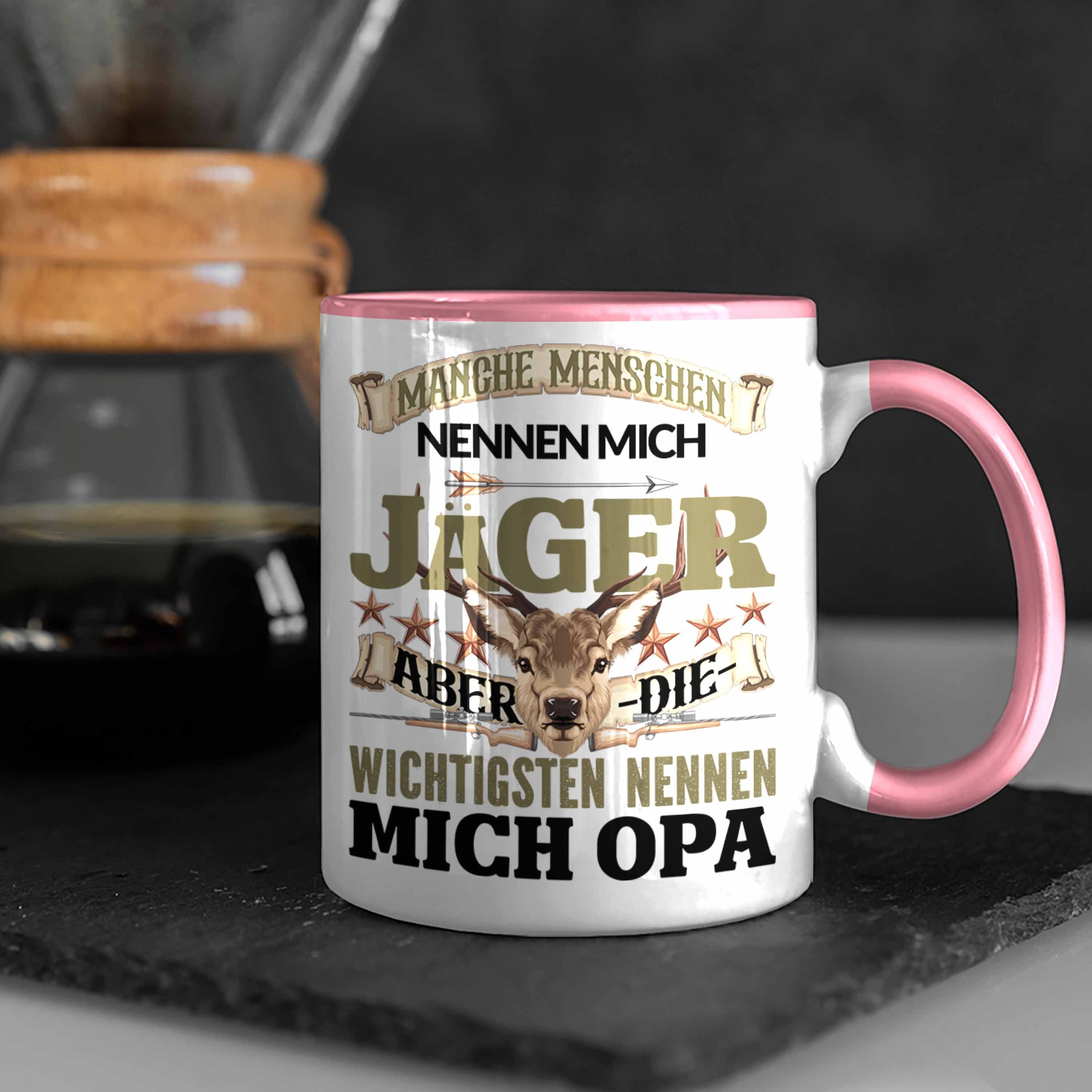 Geschenk Jäger Opa besten Tasse für Geschenkidee Rosa Tasse Trendation Jagd Opa Jäger Vatert