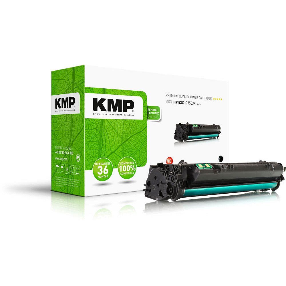 KMP Tonerkartusche 1 Toner H-T87 ERSETZT HP 53X - black, (1-St) | Tonerpatronen