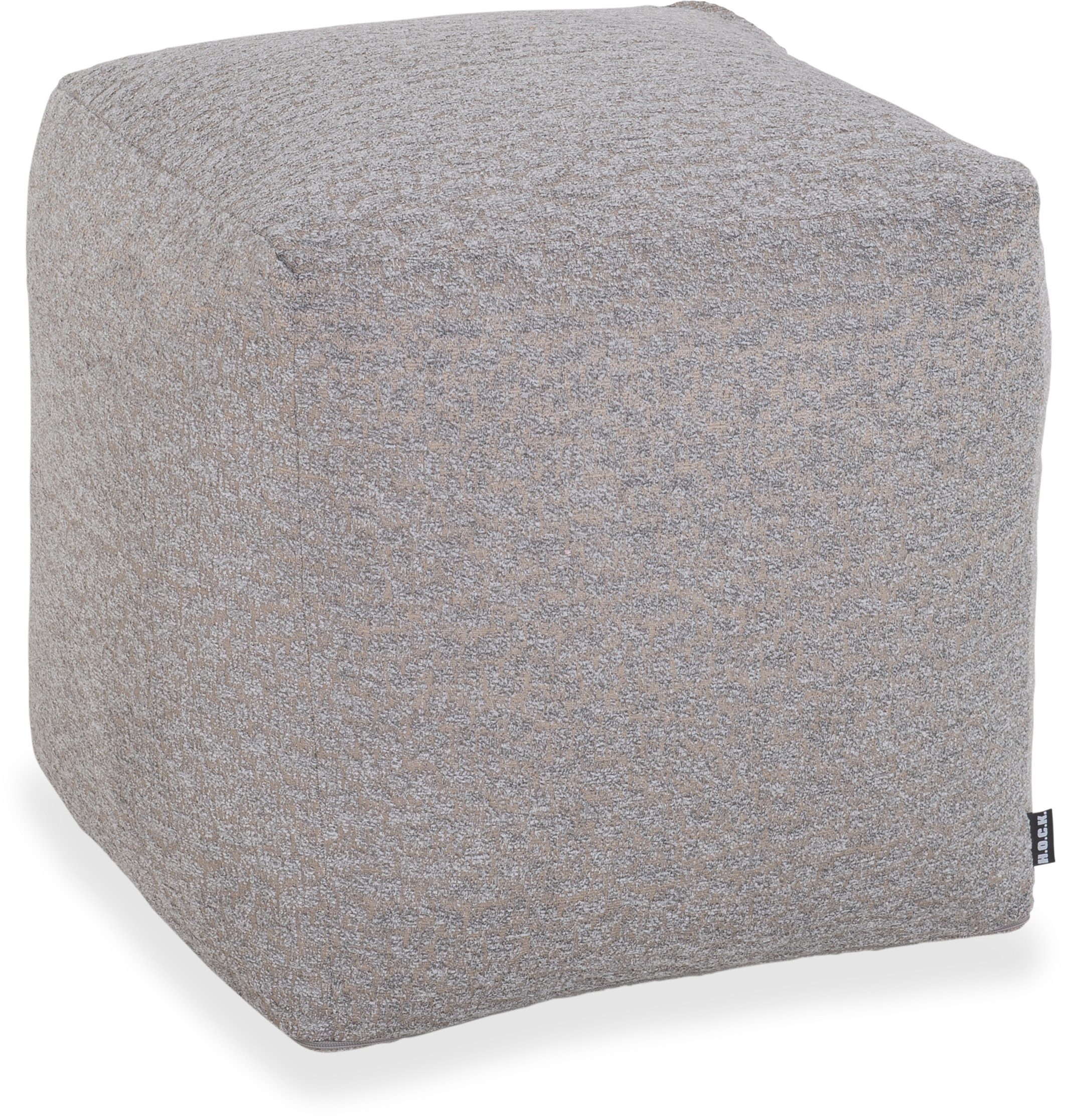 H.O.C.K. Sitzwürfel H.O.C.K. Sheffo Bean Cube Pouf 40x40x40cm grey 11, Hocker: Bequem, vielseitig, Wohnzimmer & Schlafzimmer