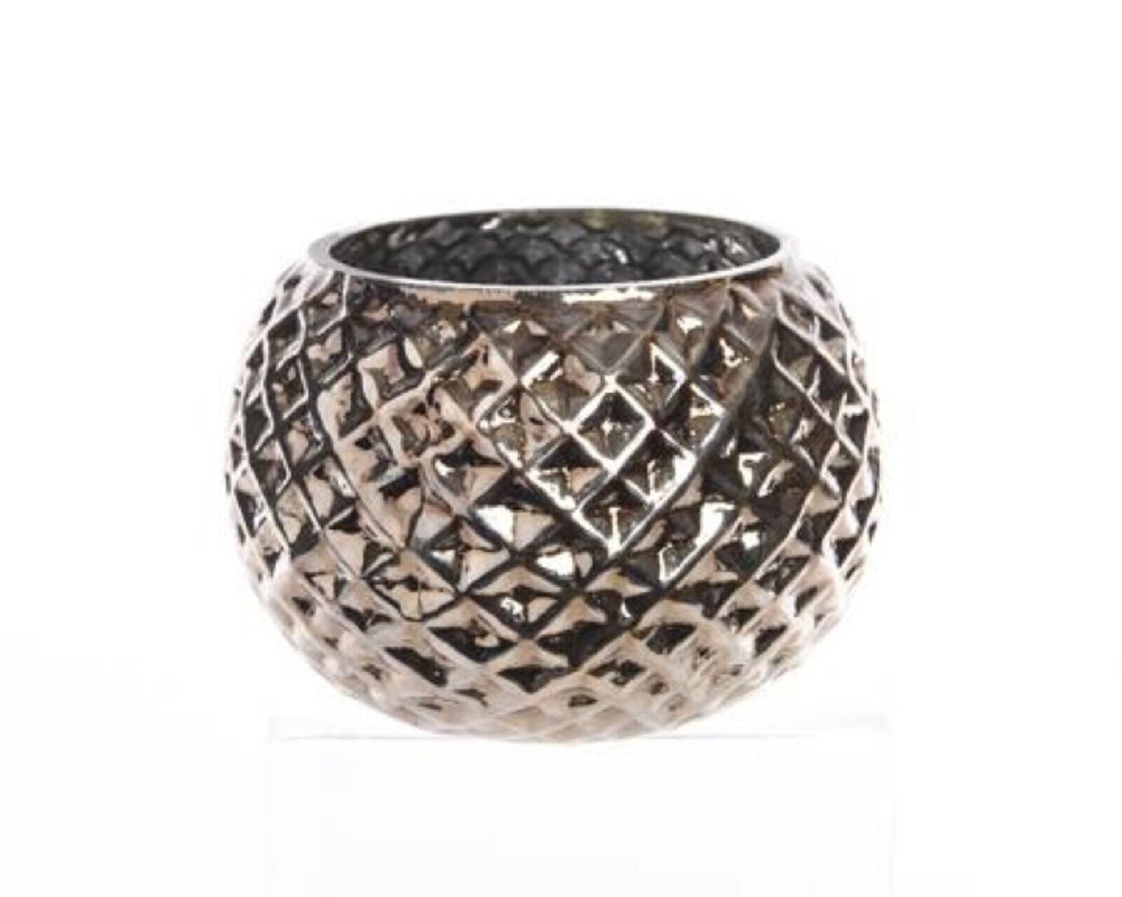 Windlicht Windlicht Glas Diamant antik H 6,5 cm