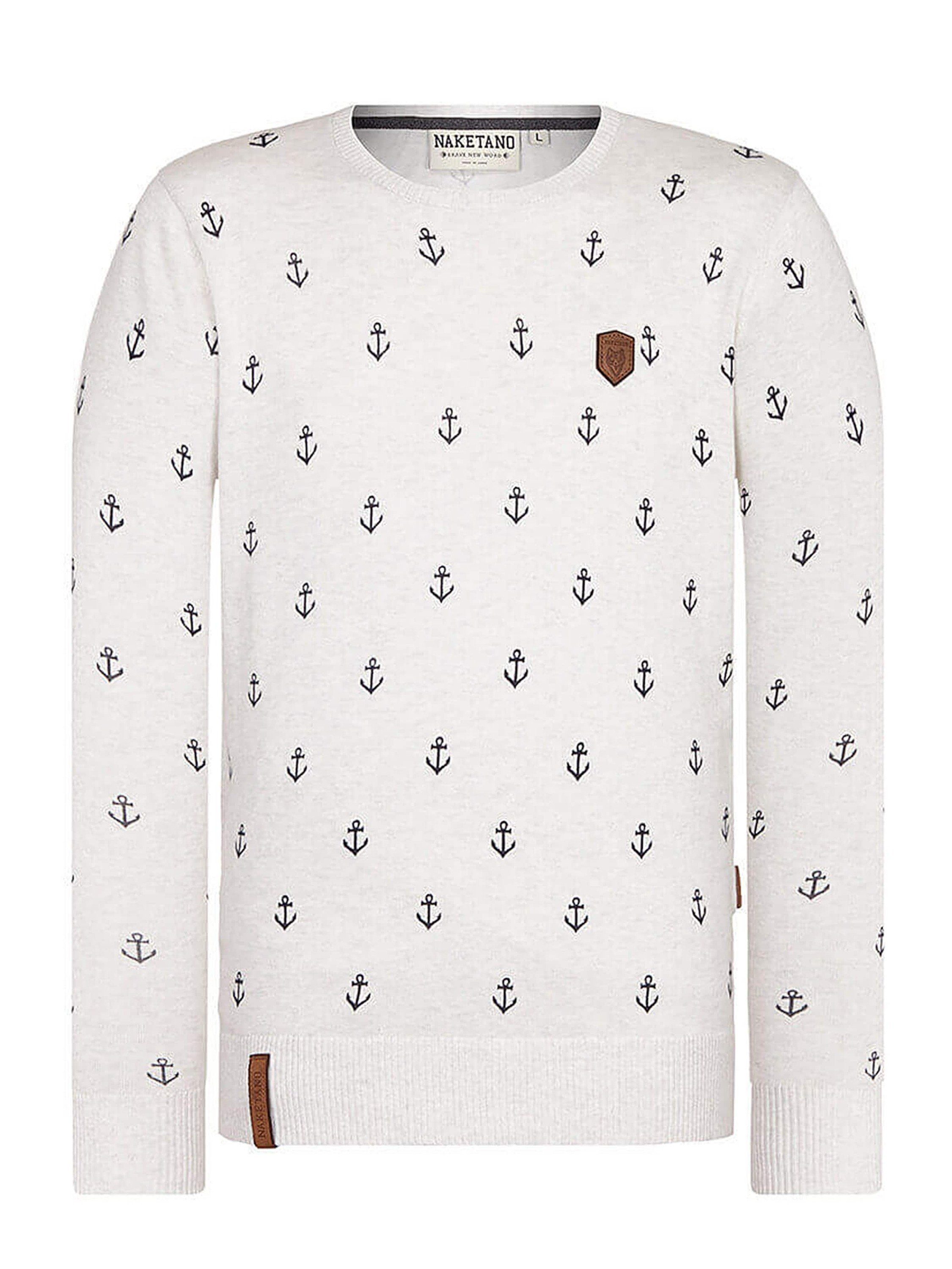 ashley brooke Damen Long-Pullover in Patch-Optik Strick-Pulli Pullover Rosa WOW