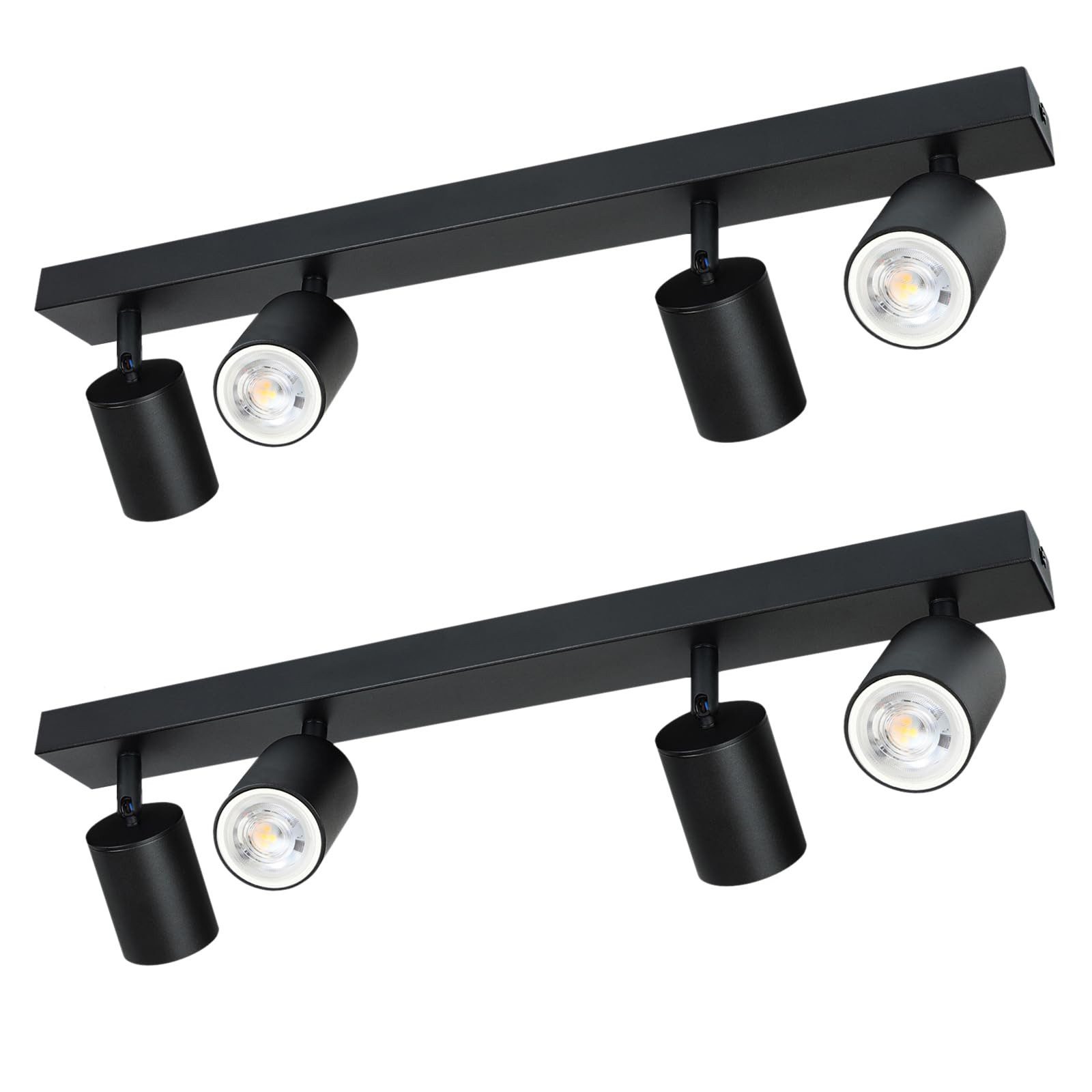 Nettlife Deckenstrahler Schwarz 2/3/4 Flammig GU10 günstig online kaufen