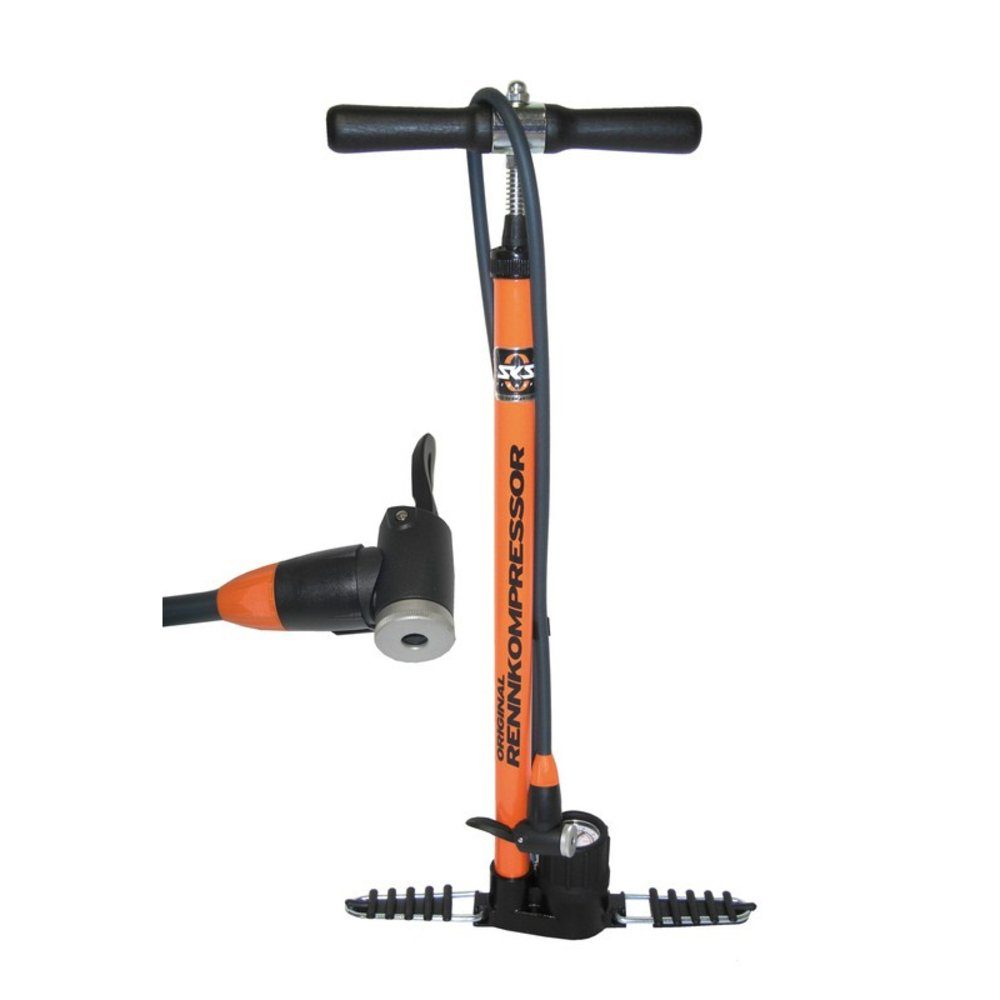 Luftpumpe Standpumpe, Rennkompressor, E.V.A.-Ventilkopf, DV/AV/SV
