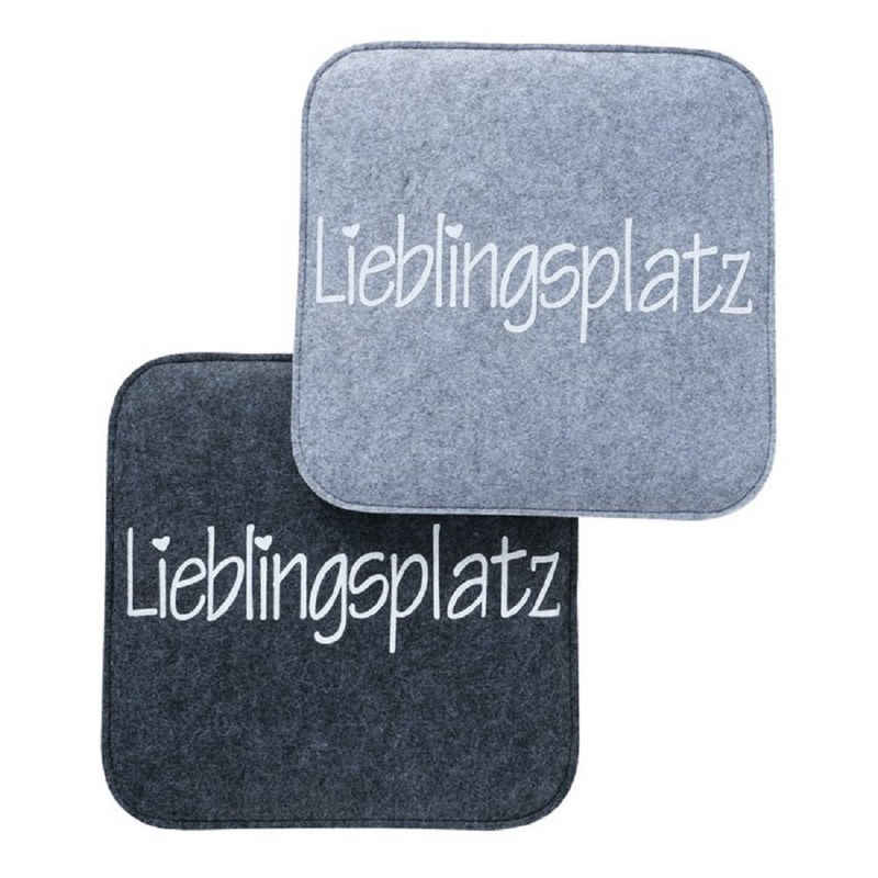BOLTZE GRUPPE GmbH Sitzkissen Sitzkissen Motiv Lieblingsplatz Stückpreis