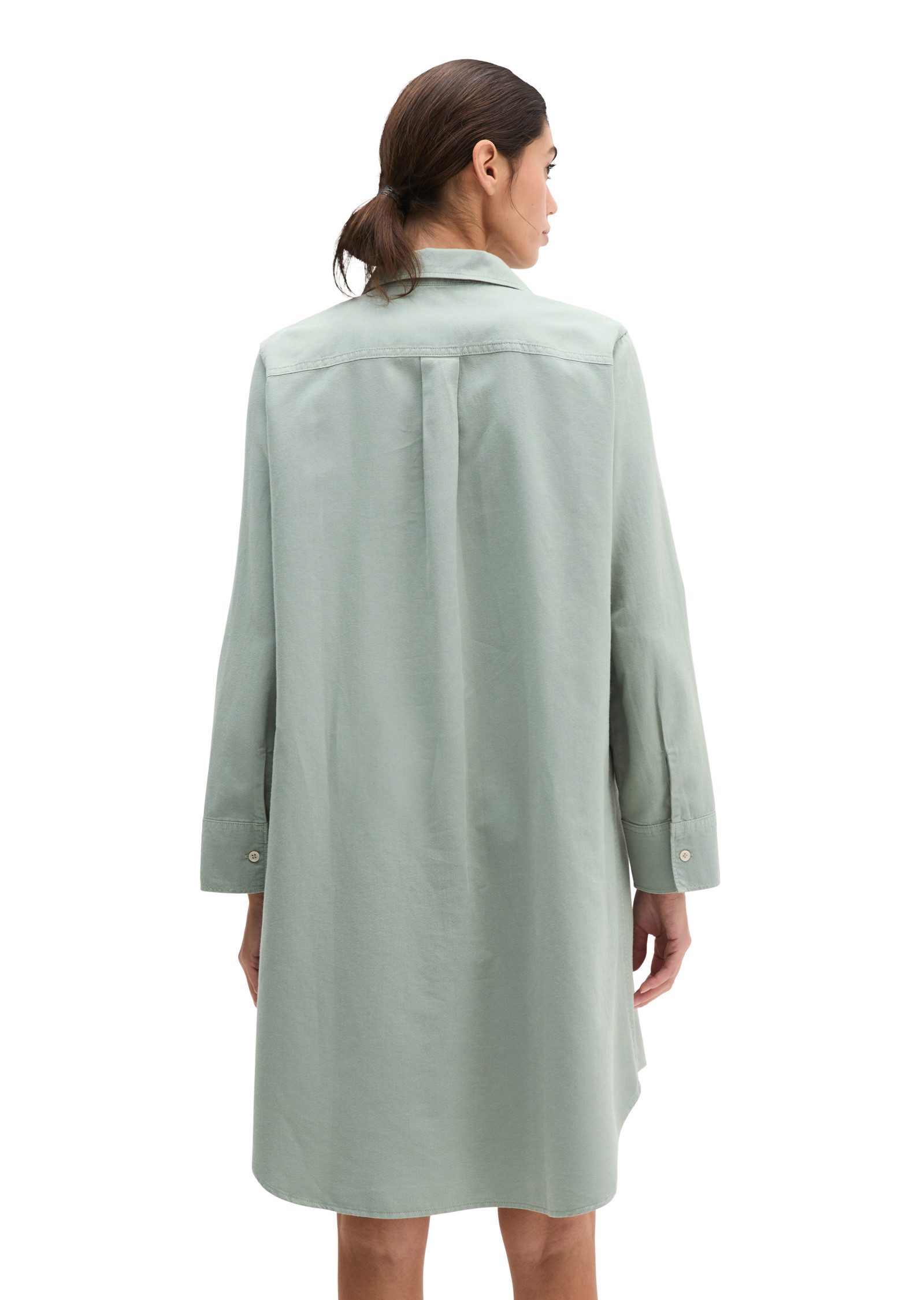 Marc O'Polo Hemdblusenkleid aus Organic-Cotton-Lyocell-Leinen-Mix
