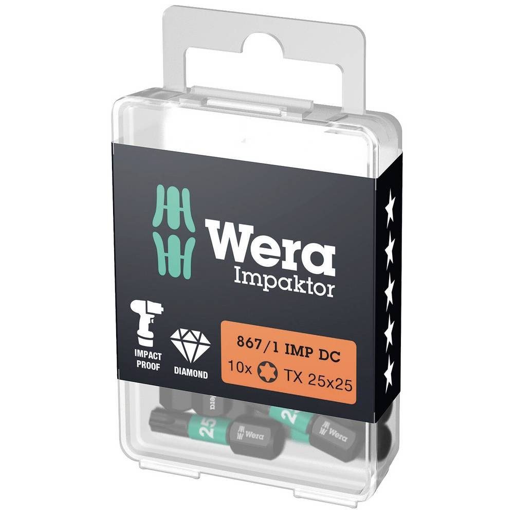 Wera Torx-Bit mm, TORX DC IMP Torx-Bit 867/1 x 40 25