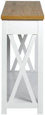 Jahnke Konsolentisch Chalet (1-St), Konsolentisch mit 2 Schubladen und Ablage, Landhausstil, X-Design