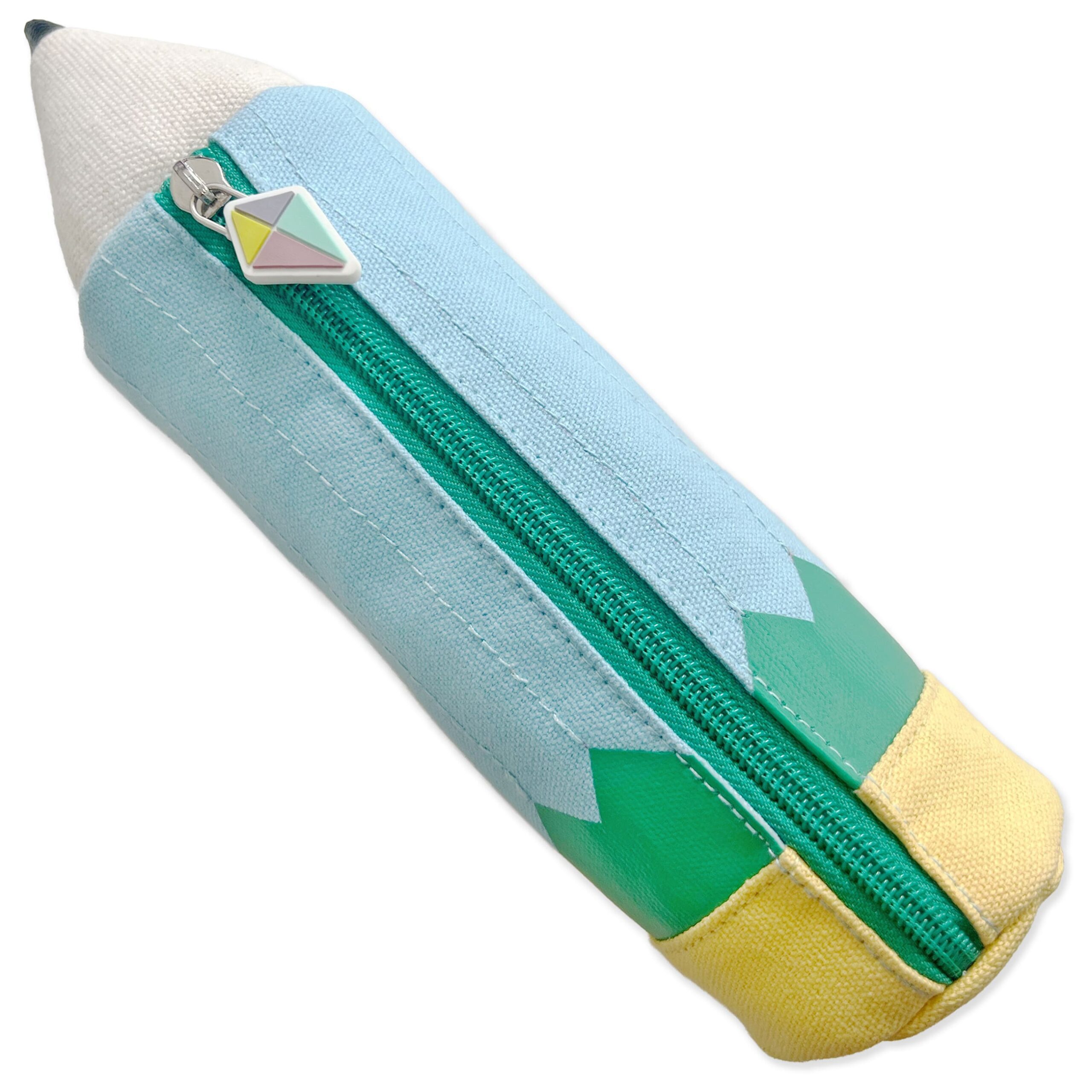 PAPIERDRACHEN Federmäppchen Mäppchen in Stiftform - Blau-Grün