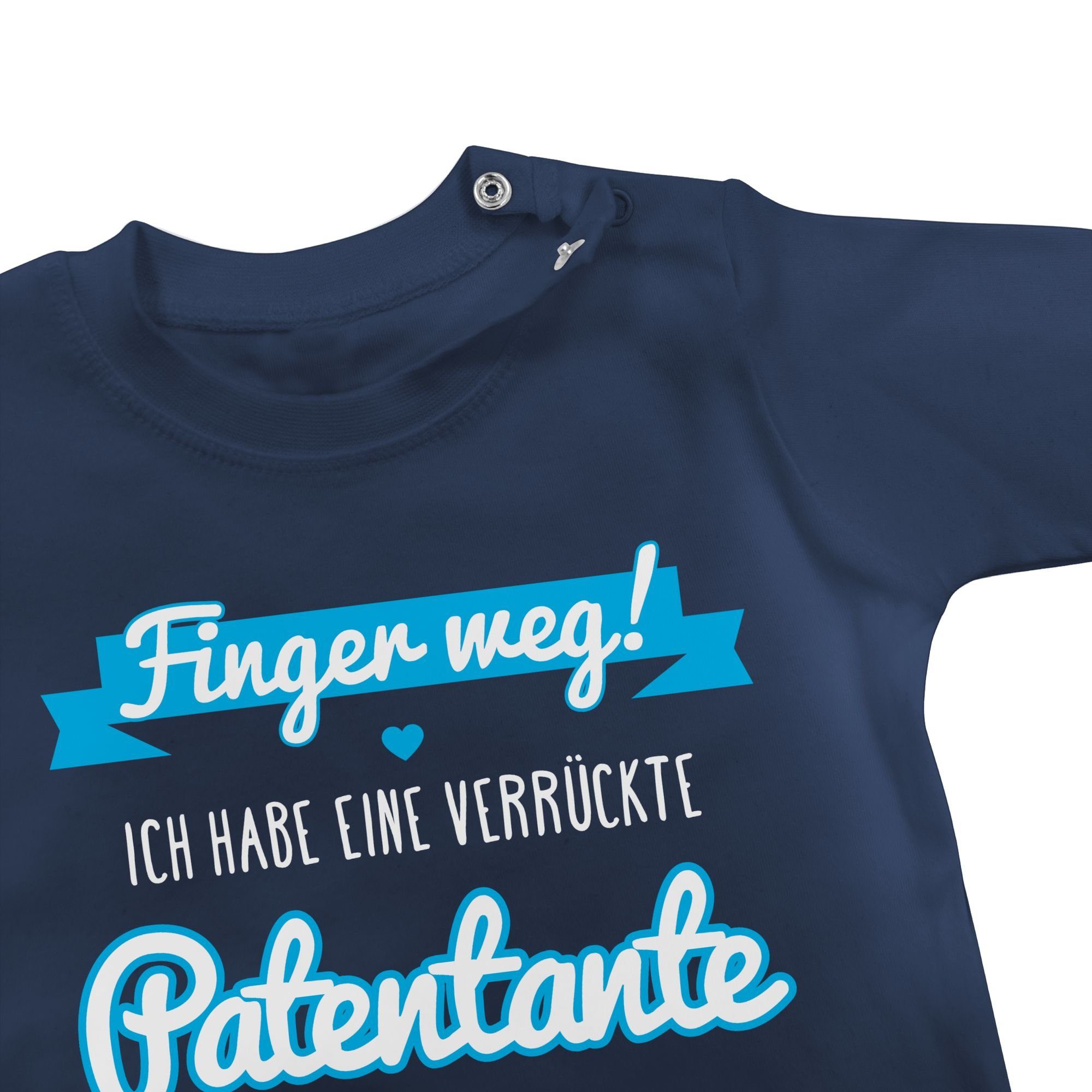 Shirtracer T-Shirt Ich Baby Patentante Blau Navy Patentante habe eine verrückte 1