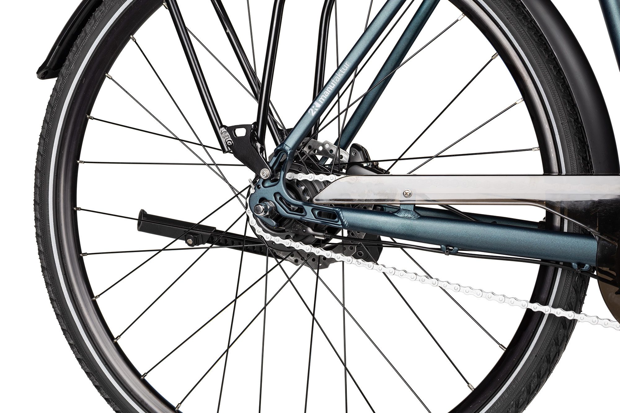 2R Manufaktur City Bike TRX ONE, 8-speed Shimano Nexus 8-speed SG-C6001-8D derailleur, hub gears with freewheel, hydraulic disc brakes, blue