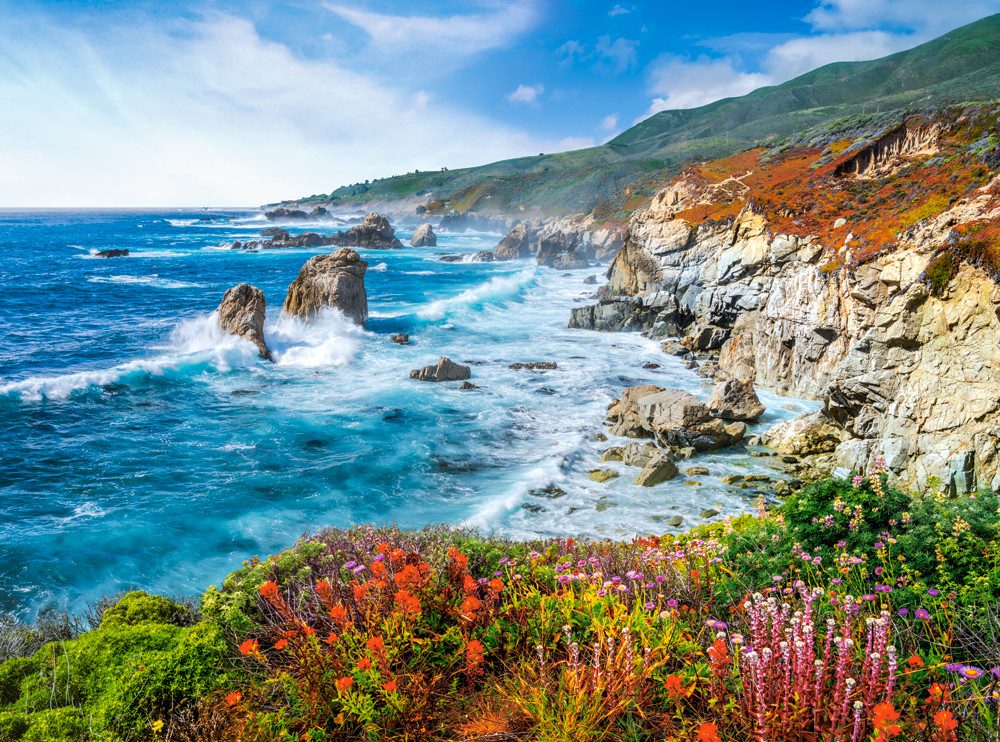 Castorland Puzzle Big Sur Küstenlinie in Kalifornien, Puzzleteile