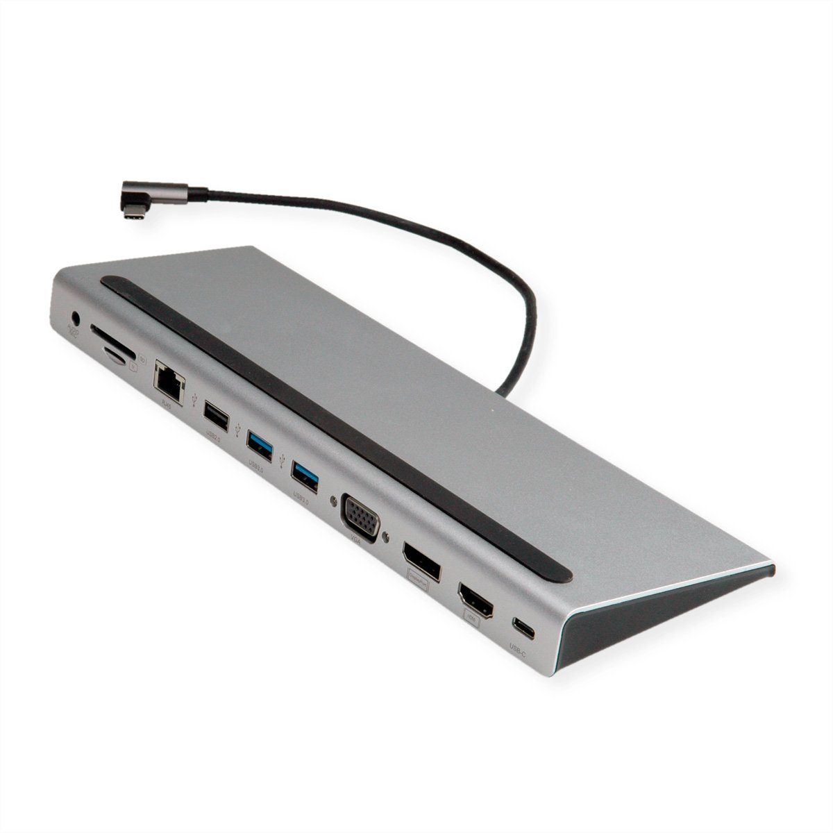 USB 3.2 Gen 2 Typ C Multiport Docking Station, 4K HDMI/DP, VGA Computer-Adapter