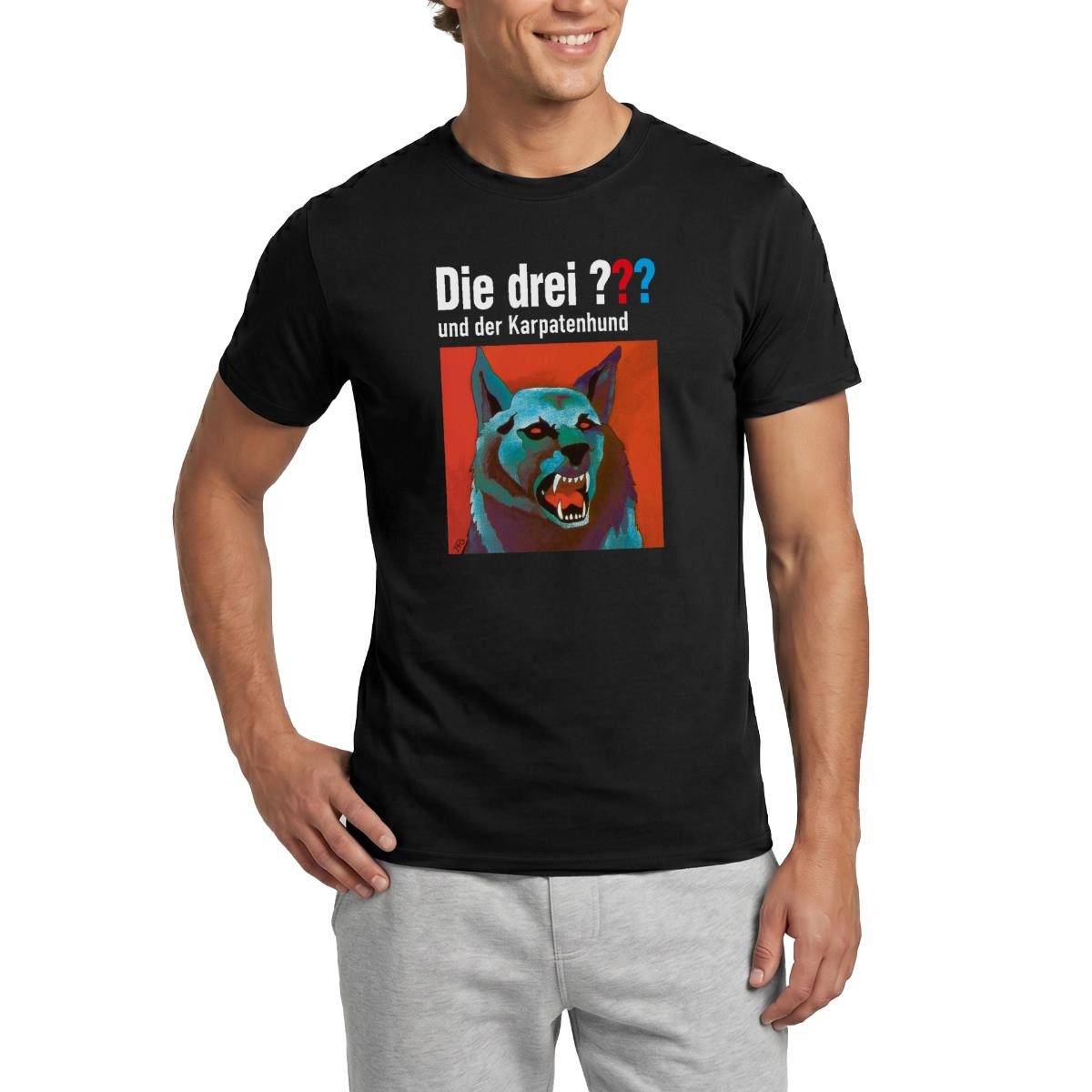 T-Shirt Die Drei Fragezeichen Und Der Karpatenhund Männer T-Shirt
