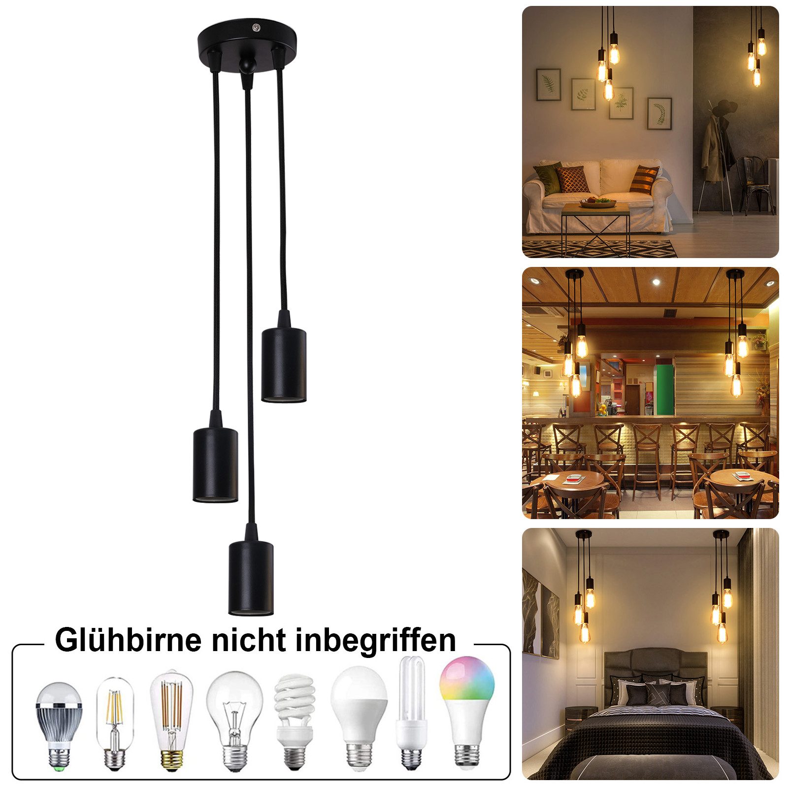 MUPOO LED Außen-Deckenleuchte Hängelampe LED Pendelleuchte günstig online kaufen