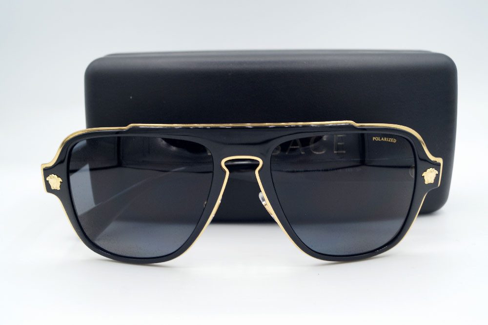Versace Sonnenbrille VERSACE Sonnenbrille Sunglasses VE 2199 100281 Polarized