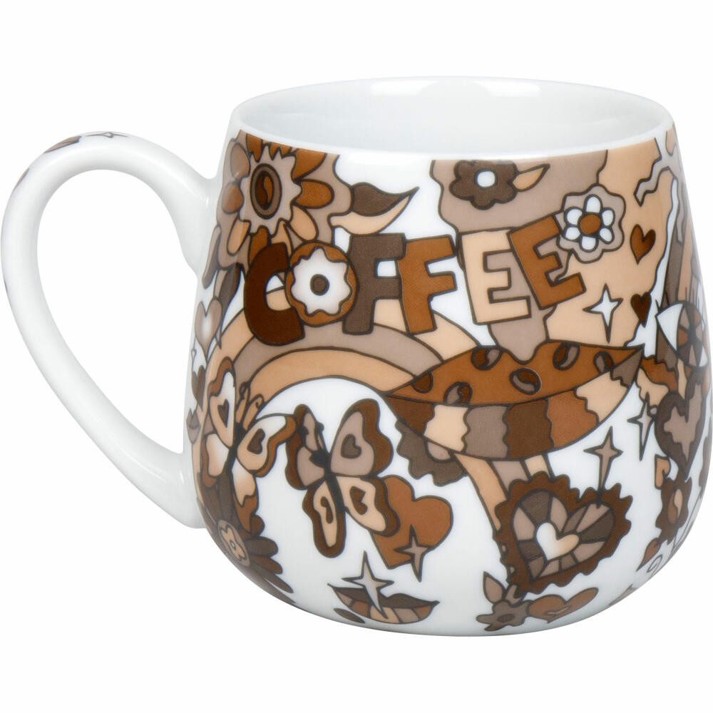 Könitz Becher Kuschelbecher Power of Coffee by Michaela Koch, Porzellan