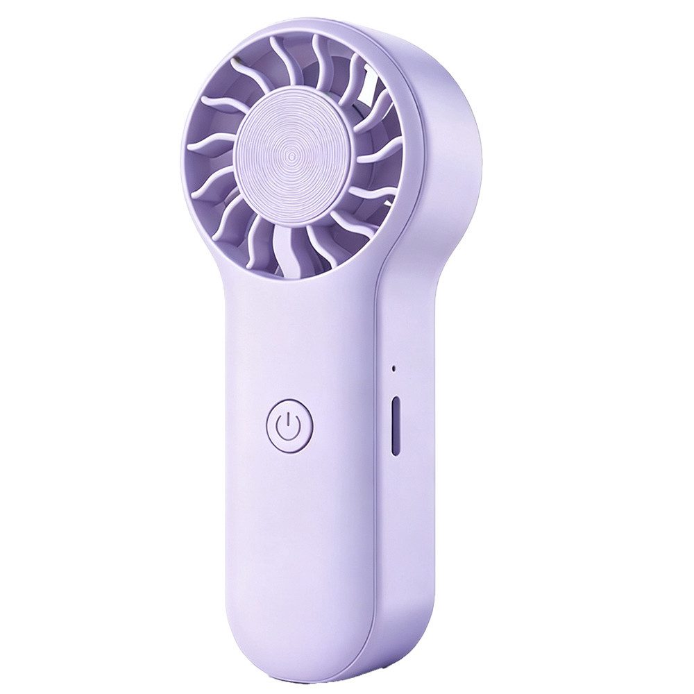 Mrilary Handventilator Tragbarer – Mini Handventilator mit 3 Geschwindigkeitsstufen, leiser Akku Ventilator, kompakt für Reise & Sommer,USB wiederaufladbar
