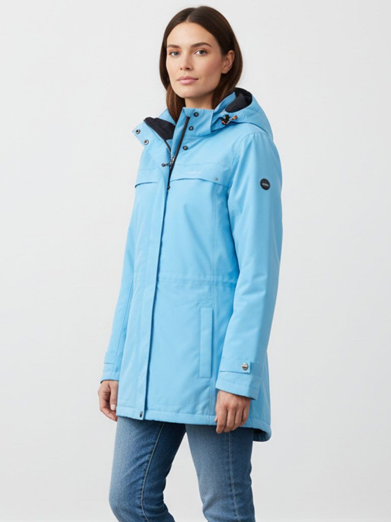 Coastguard Funktionsjacke Damen Outdoor-Jacke mit abnehmbarer Kapuze - wasserdicht atmungsaktiv
