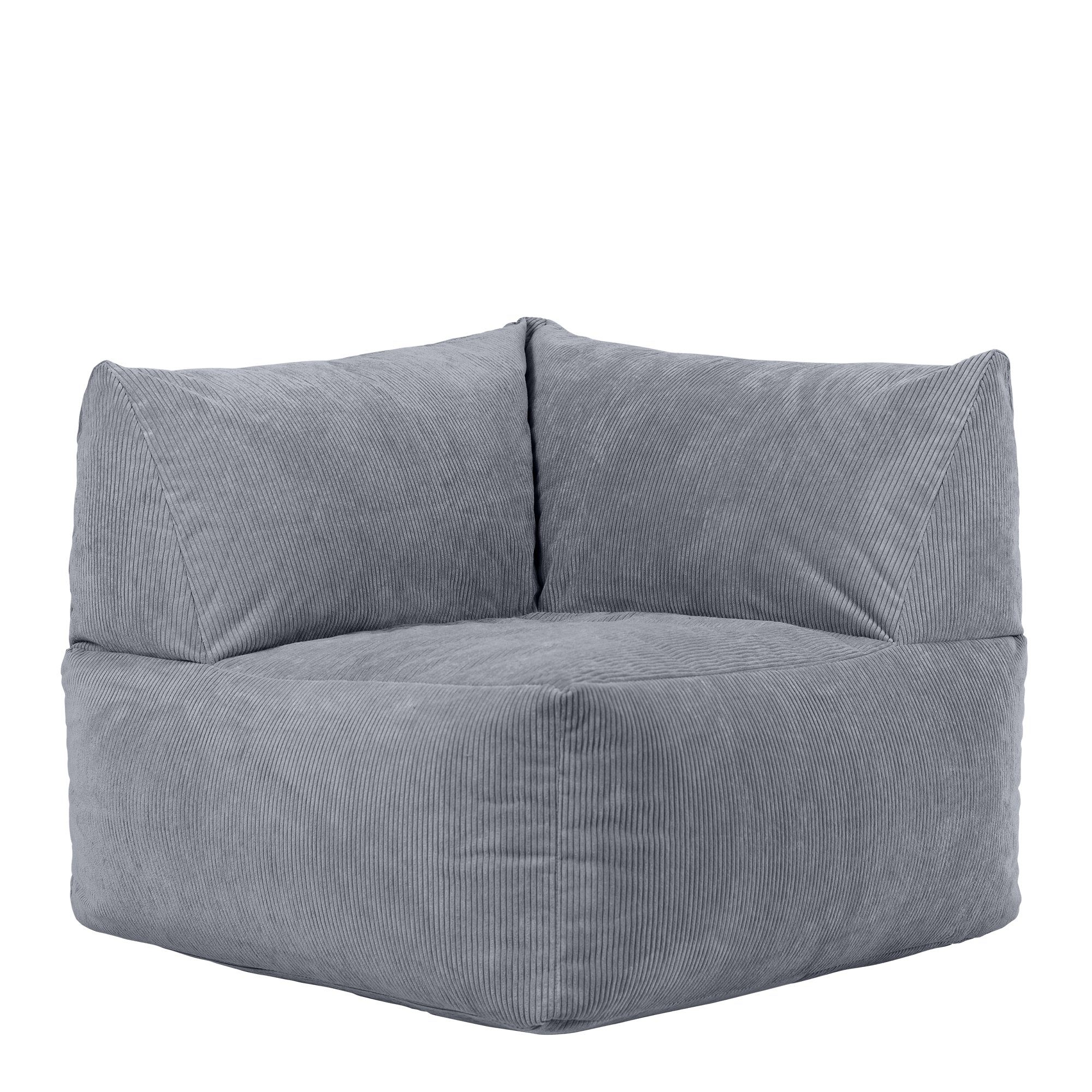 Sitzsack Sitzsack Modular Ecksitzsack „Tetra" aus Cord
