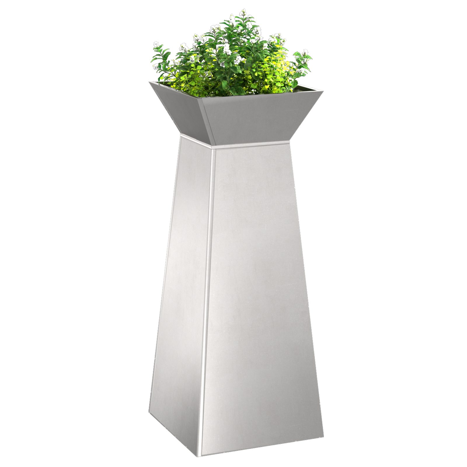 vidaXL Blumentopf Pflanzenständer-Set Edelstahl 40 x günstig online kaufen
