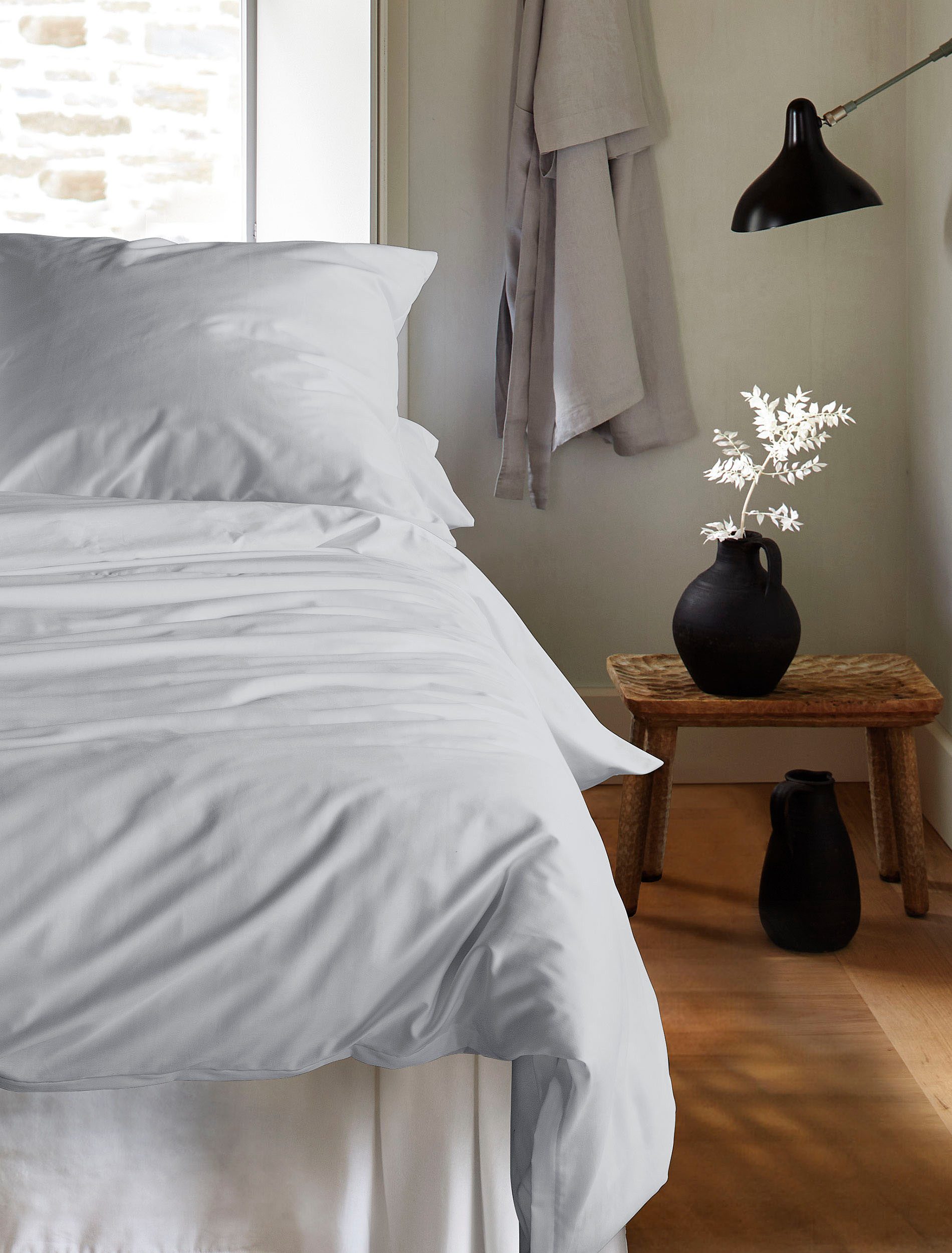 Irisette Bettwäsche Premium Satin Bettwäsche Paris, Mako-Satin, 2 teilig, hochwertige Uni Premium Bettwäsche mit Reißverschluss, 100% Baumwolle