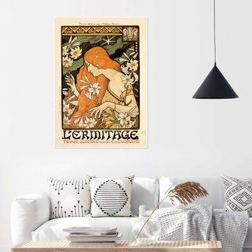 Posterlounge Poster Paul Berthon, L'Ermitage, Wohnzimmer Vintage Malerei