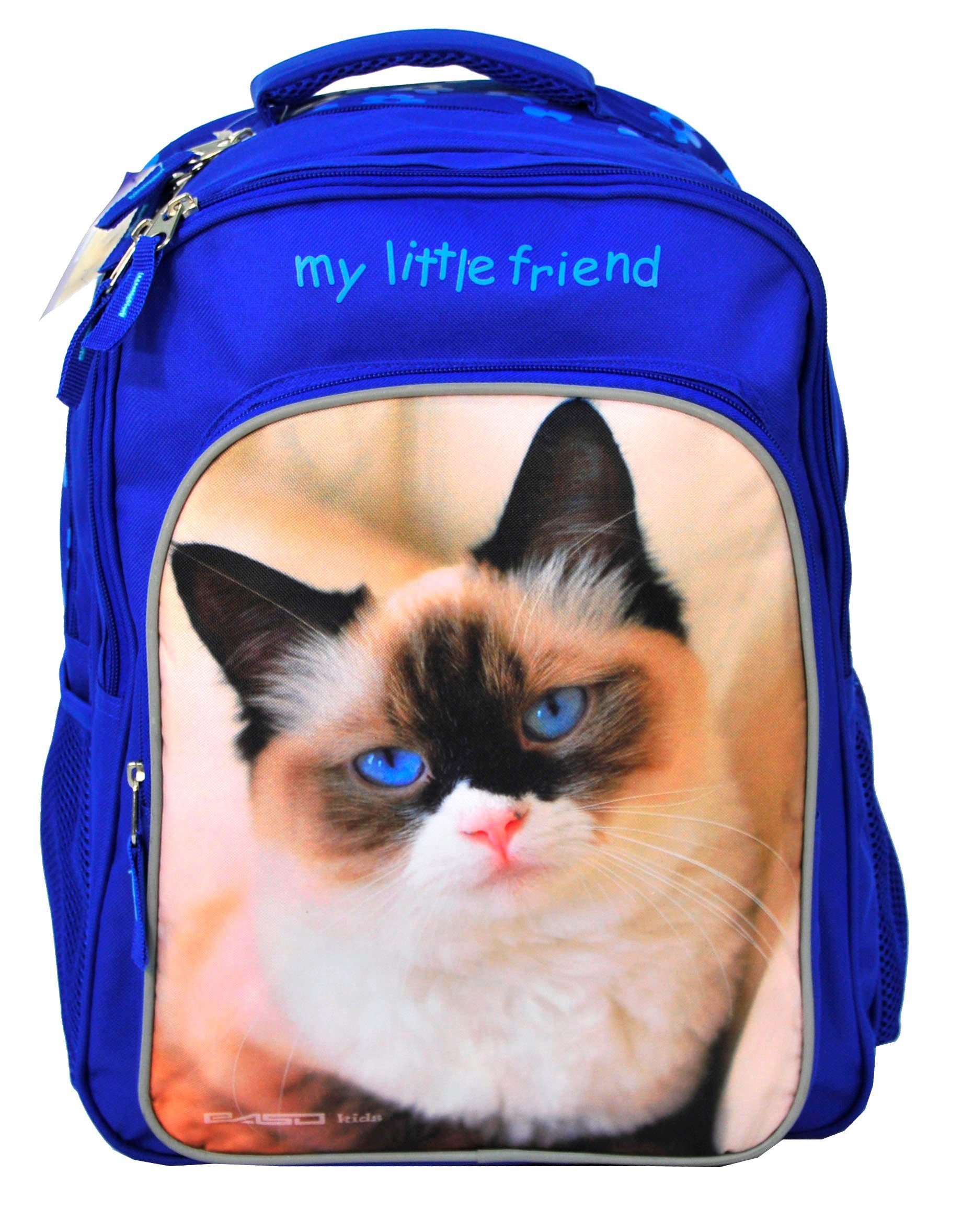 PASO Schulrucksack Katze