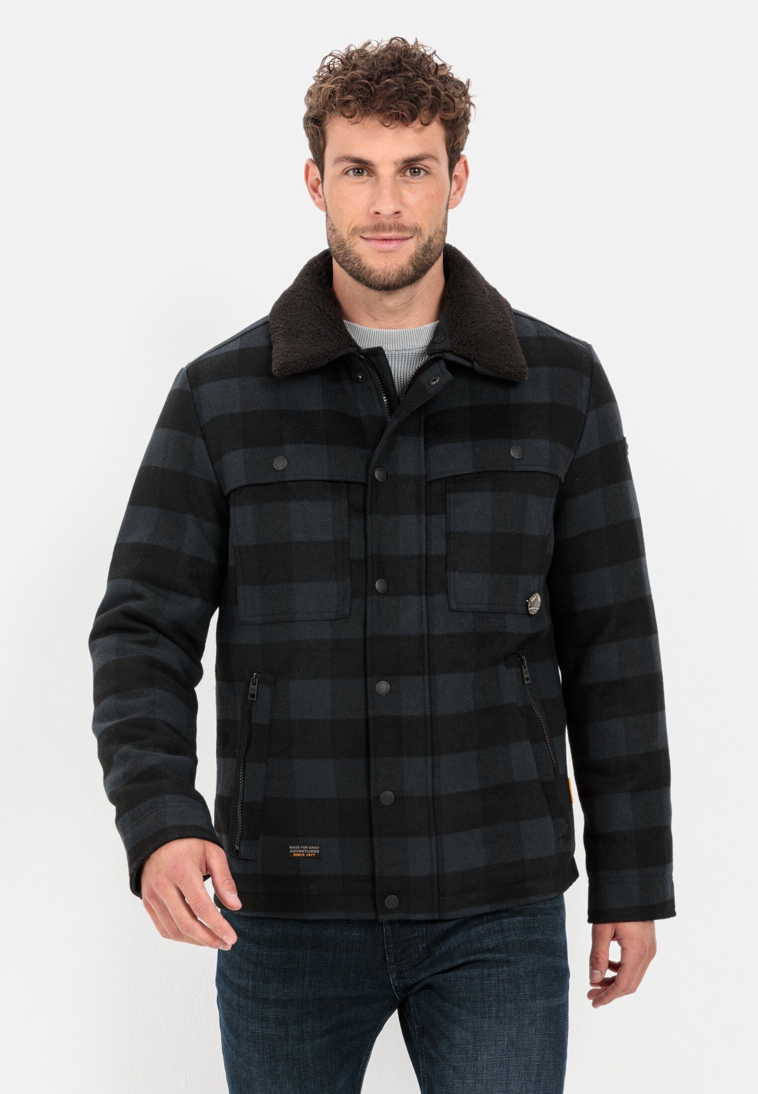 Blouson mit abnehmbarem Teddykragen