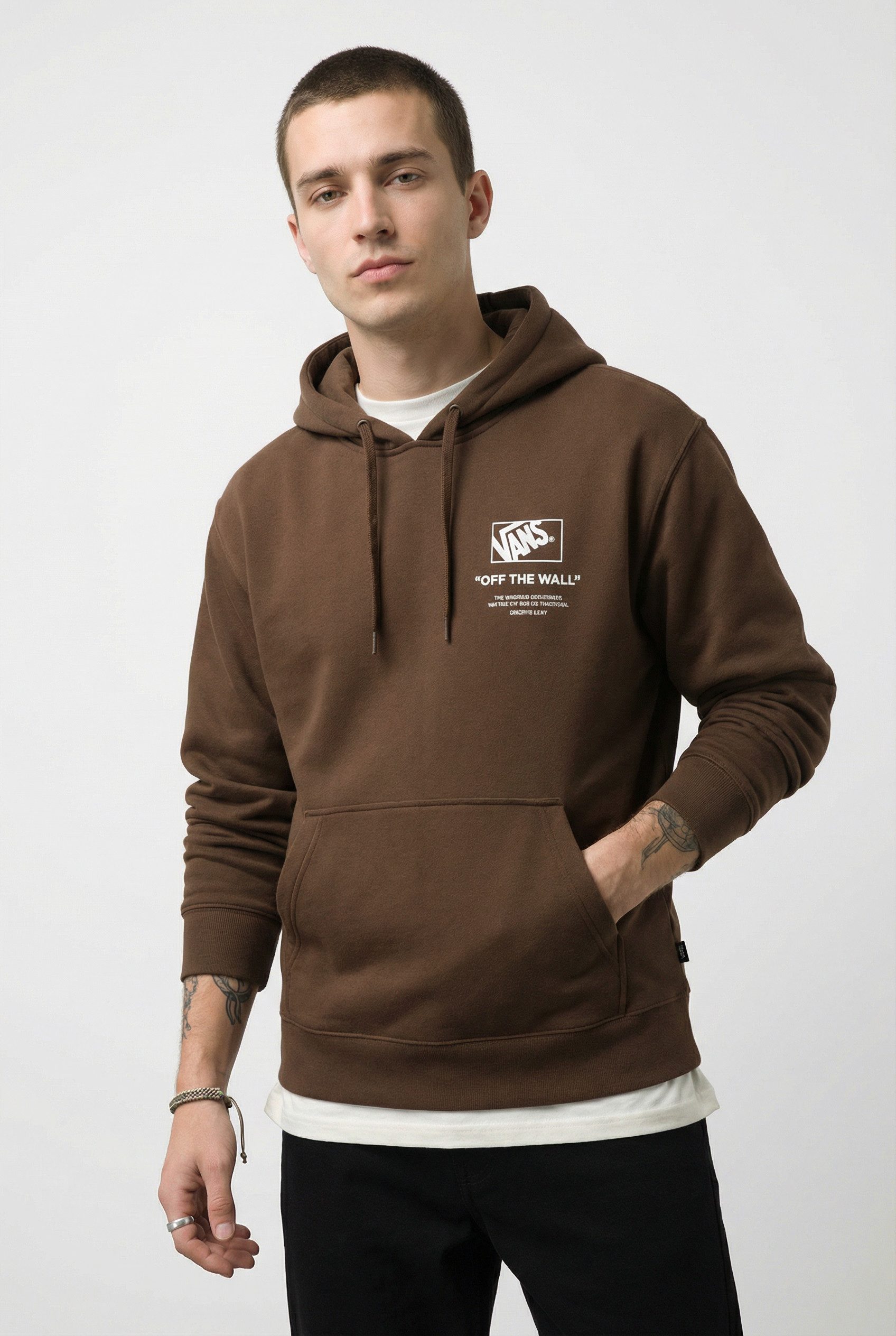 Vans Kapuzensweatshirt STACKED HI PULLOVER sportlicher Schnitt, mit Kapuze und Kordelzug, mit Kängurutasche