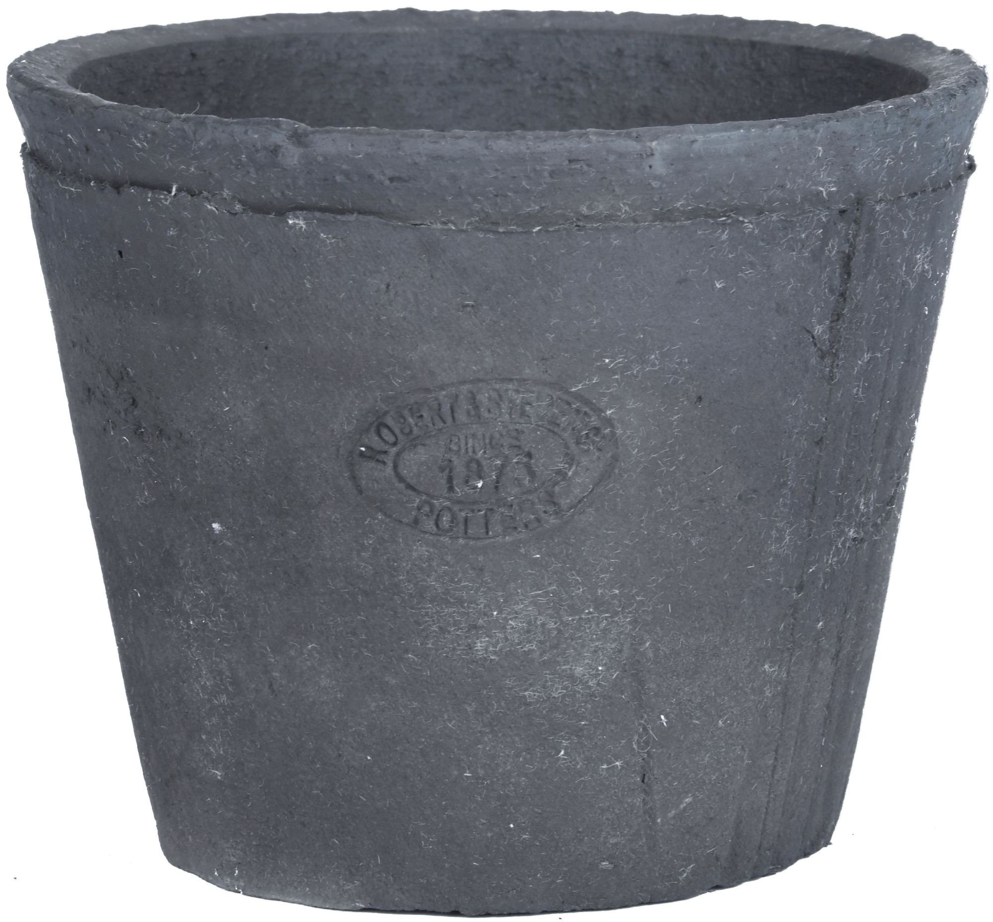 grau Anthrazit Terracotta-Blumentopf Ø Pflanztopf 16,5x12,5cm, 2 (1 Rivanto St), Blumentopf Stück