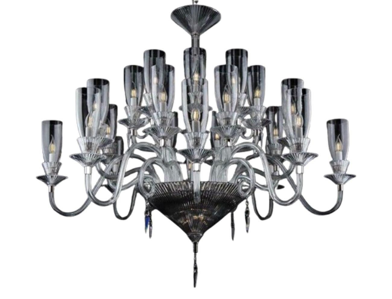 JVmoebel Люстры XXL Leuchte 26x Лампы Palast Villa Leuchten Lampe Kristall Luster, Transparent-Amber, Made in Europa