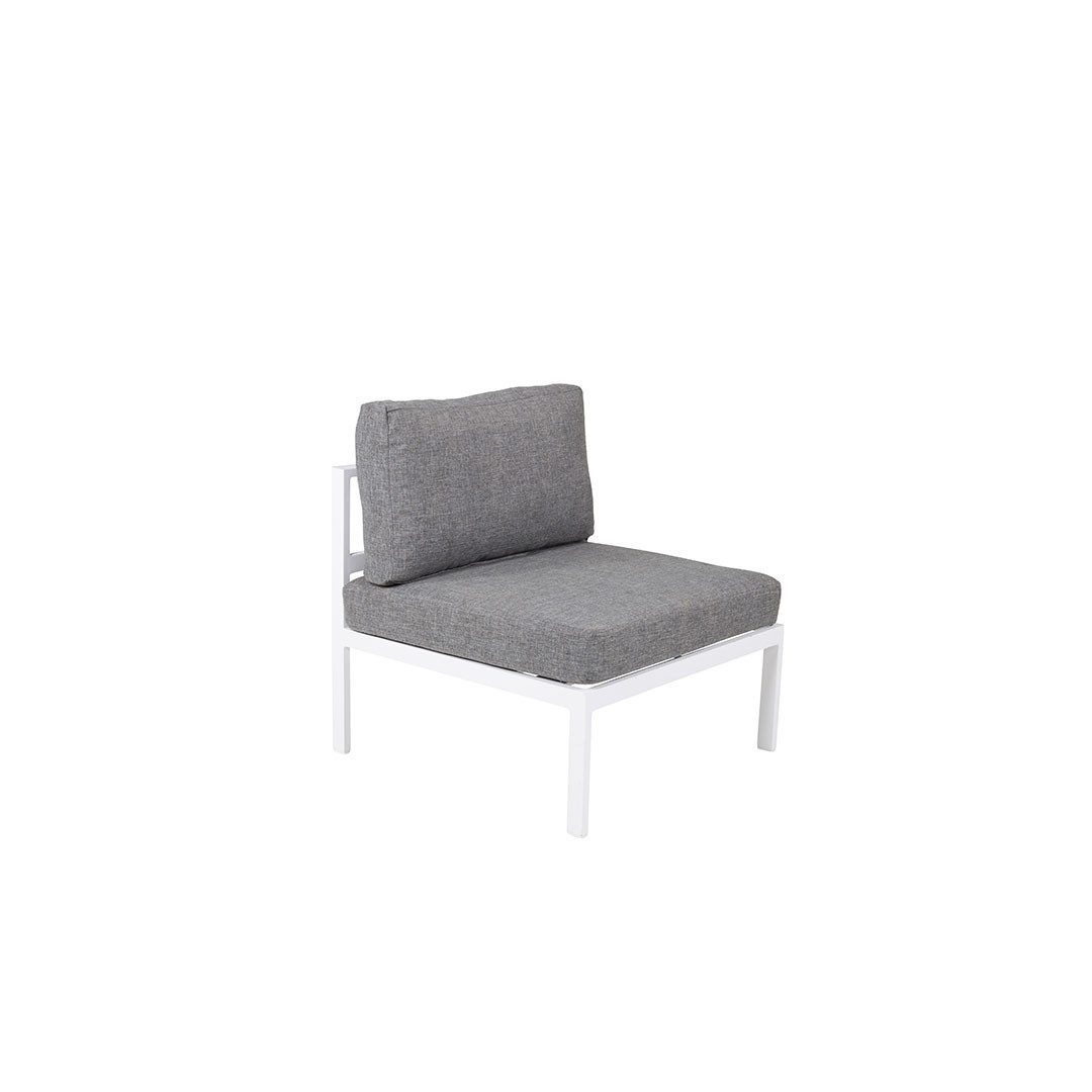 Gartenlounge-Set Copacabana Gartensofa Mittelsegment weiß.