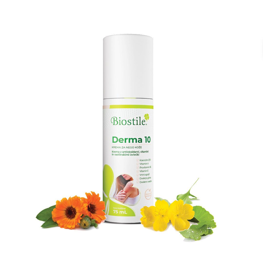 Biostile Pflegecreme für Gesicht und Körper mit Sheabutter und Mandelöl, Creme, 75 g, Mit Panthenol, Q10 und Calendula, 75 ml