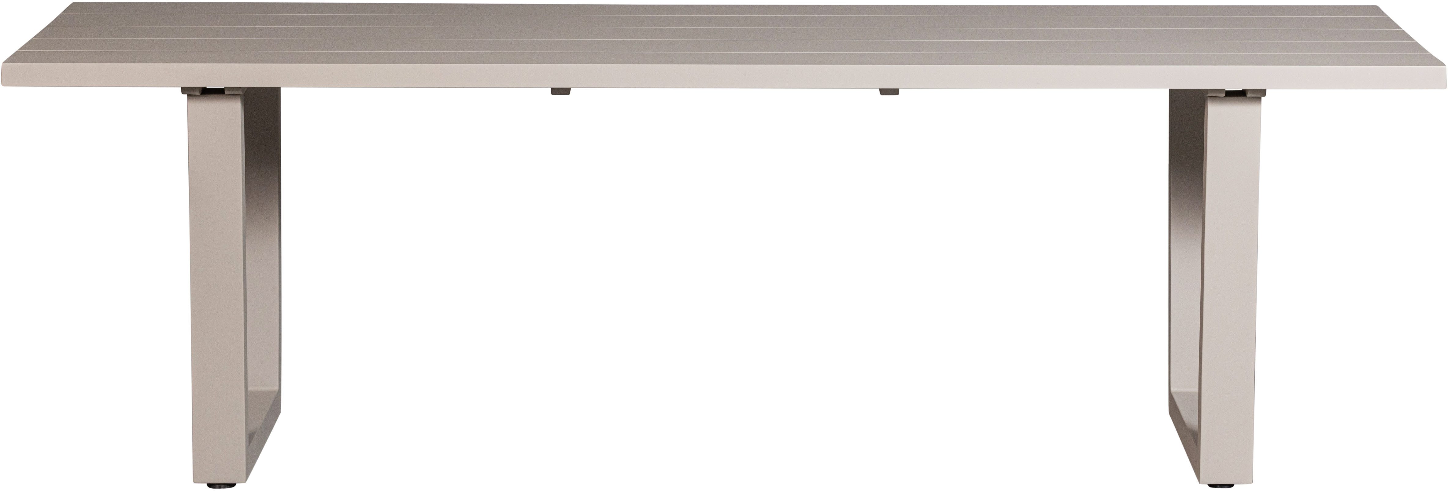 WOOOD Esstisch Bear Outdoor-Aluminium korrosionsbeständig, H 75 x B 240 x T 87 cm, Leichtgewichtig, Tragkraft 150 kg, einfach zu montierbar