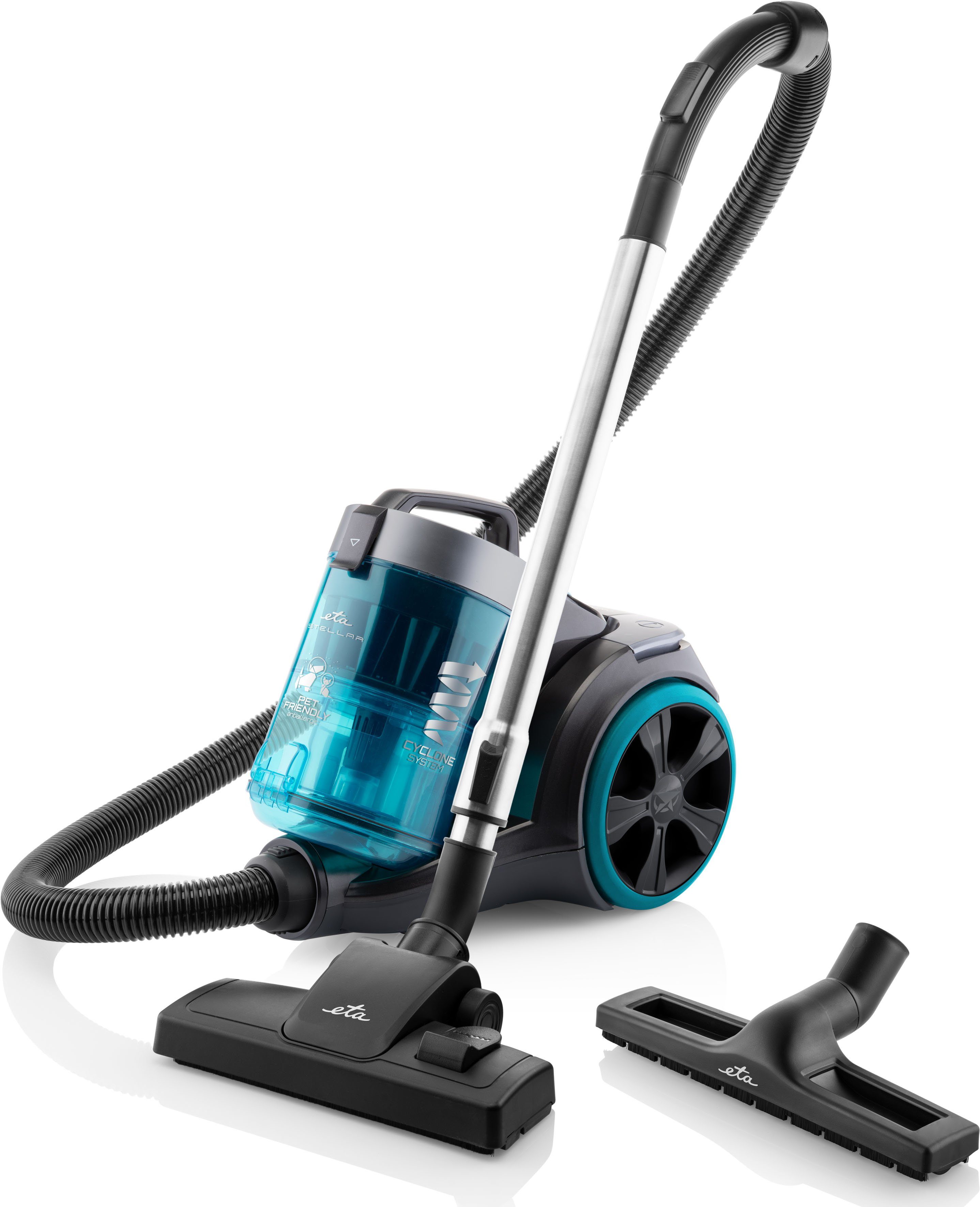 eta Пылесосы STELLAR ETA122190000, 700 W, beutellos, ECO Motor, Aktionsradius 10 m, Staubbehälter 1,5 l