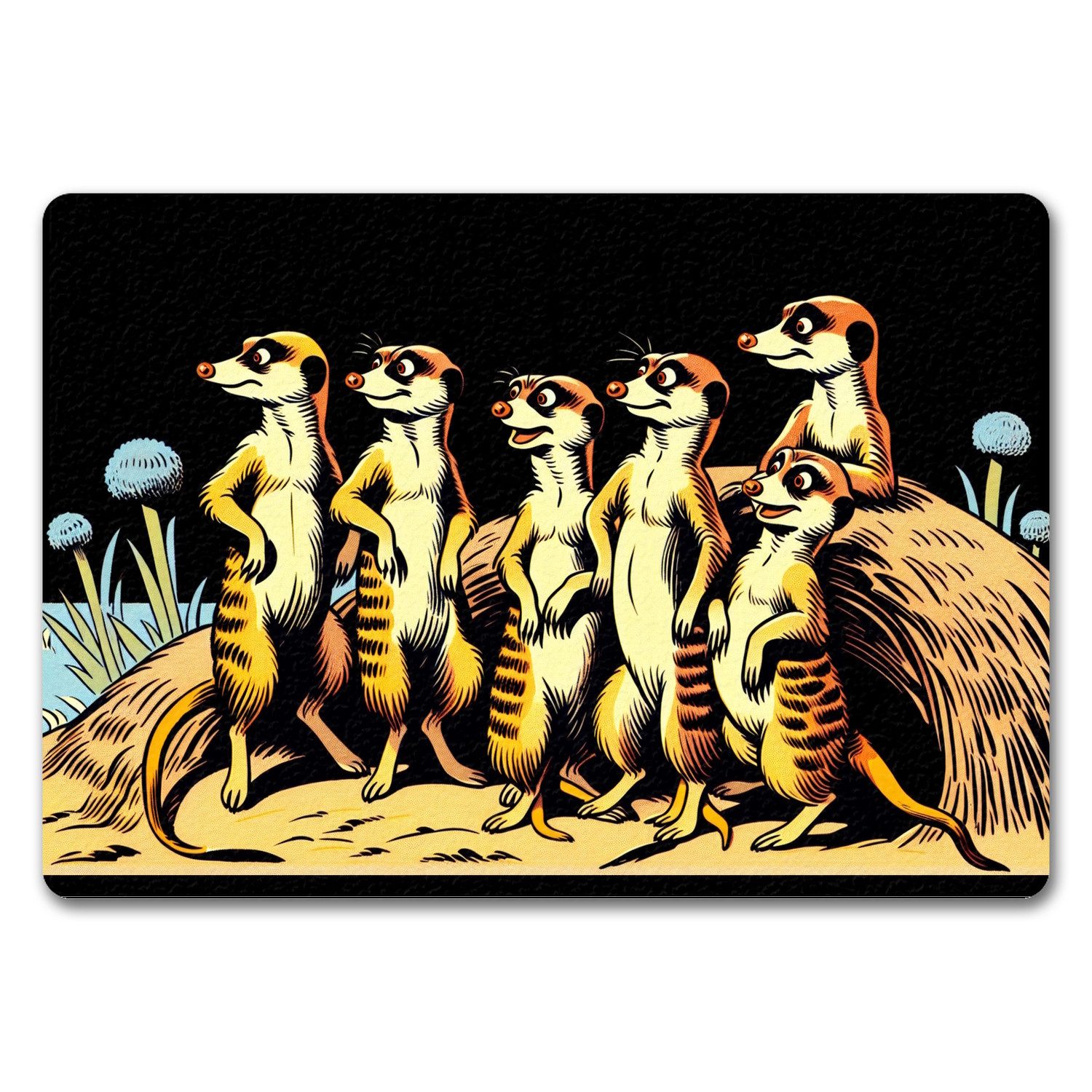 speecheese Fußmatte Erdmännchen Familie Fußmatte in günstig online kaufen