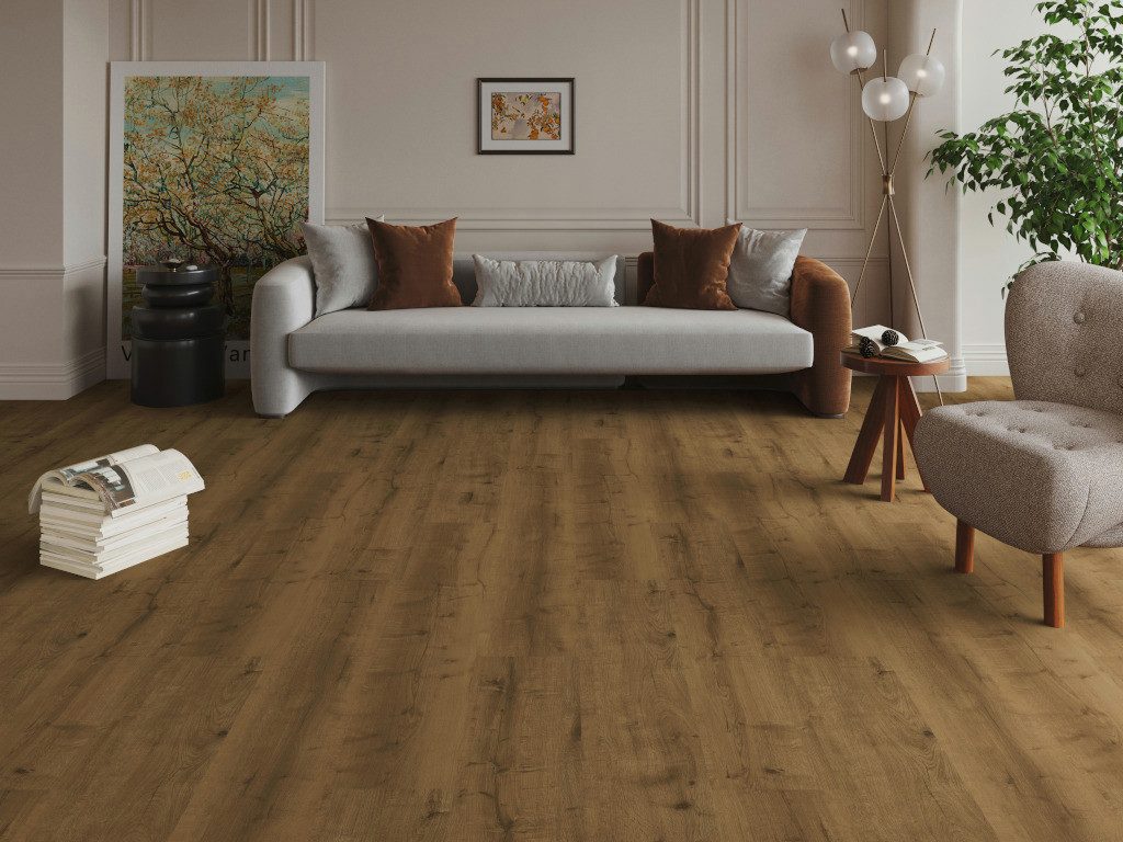 Timefloor Vinylboden Timefloor Vinylboden Premium Long Eiche Braun Landhausdiele 2 mm