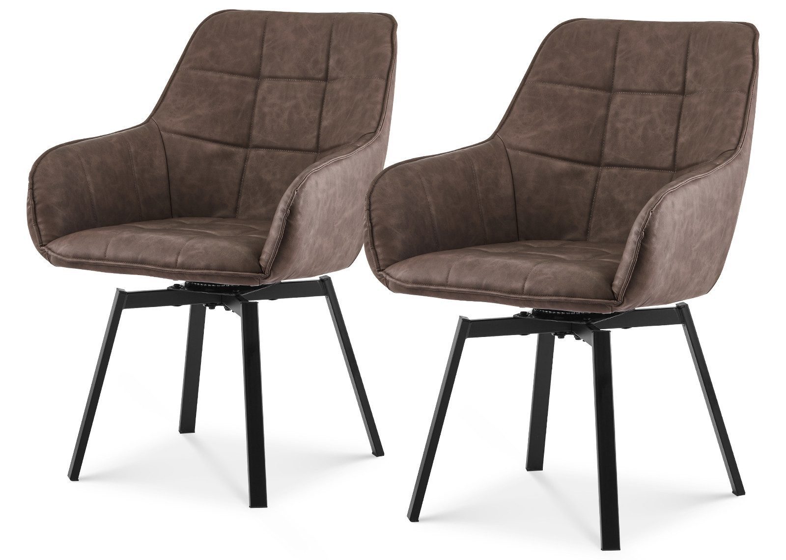 Ofcasa Esszimmerstuhl Kunstlderstuhl (2er Set), Gepolsterter günstig online kaufen