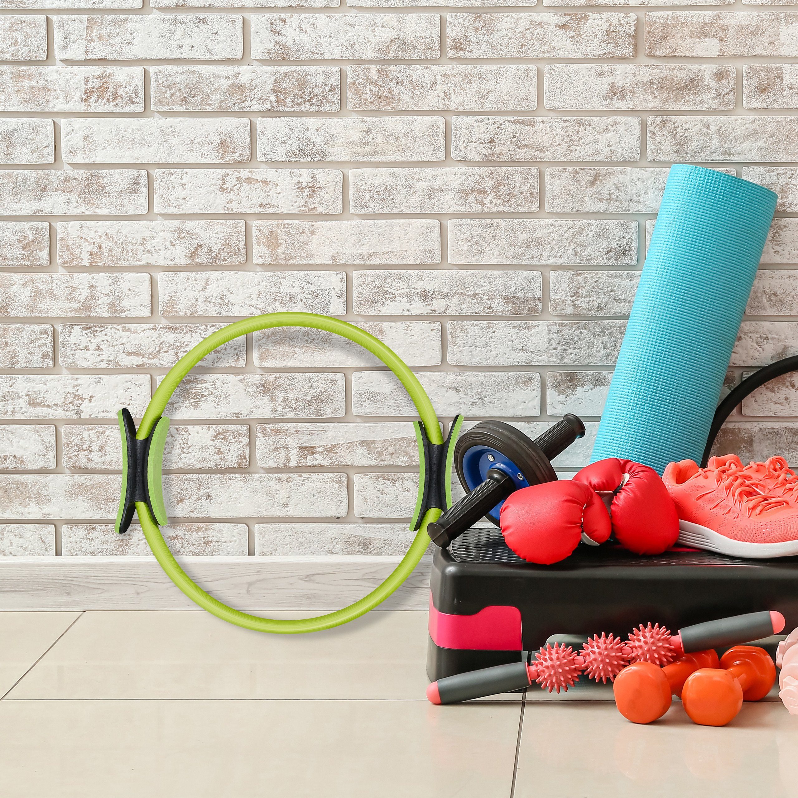relaxdays Pilates-Ring Grü
