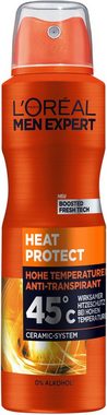 L'ORÉAL PARIS MEN EXPERT Deo-Spray Deo Spray Heat Protect 45°C, Packung, 6-tlg.