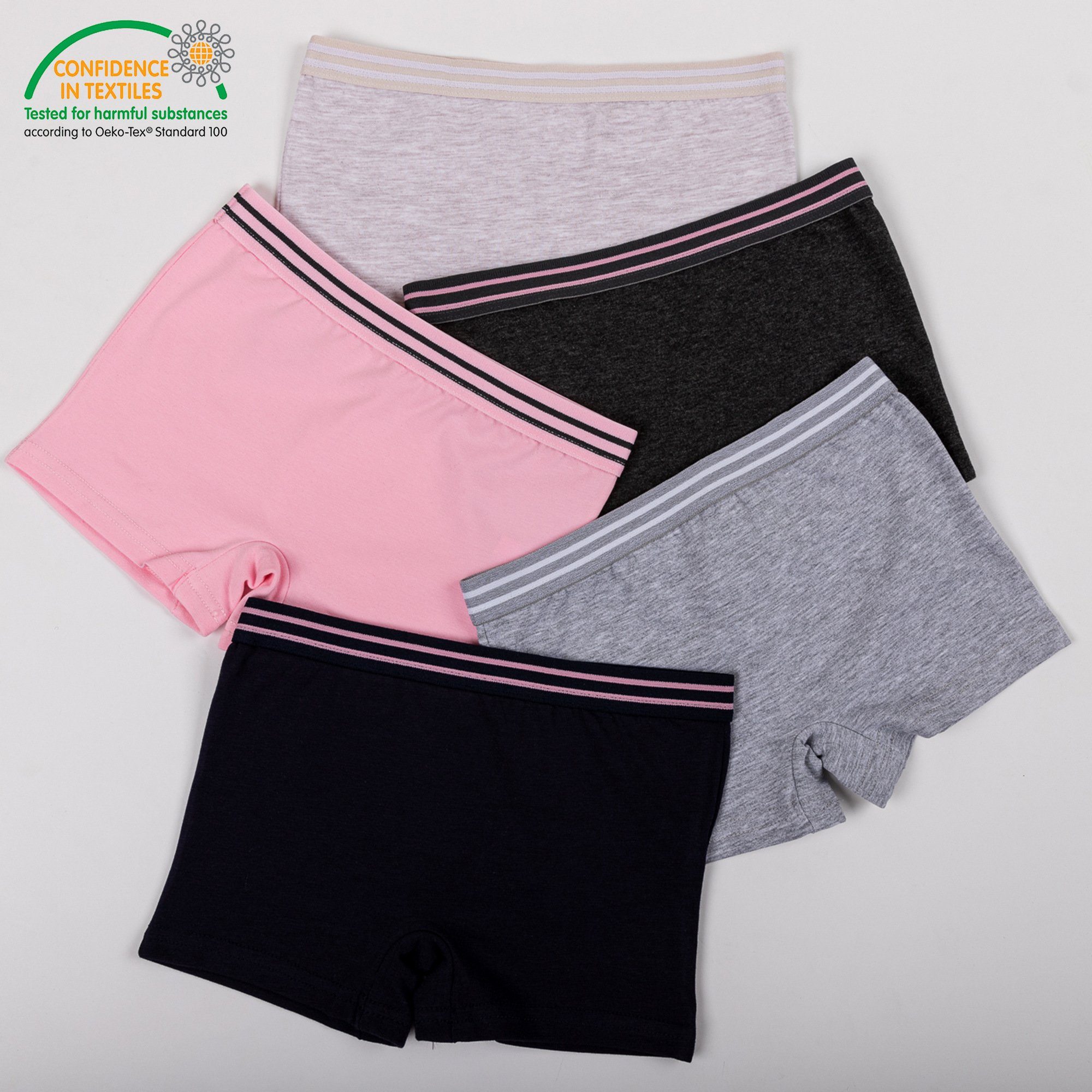 LOREZA Panty 10er Set Pantys Boxershorts - Streifen (Spar-Packung, 10-St) – Bild 3 von 5
